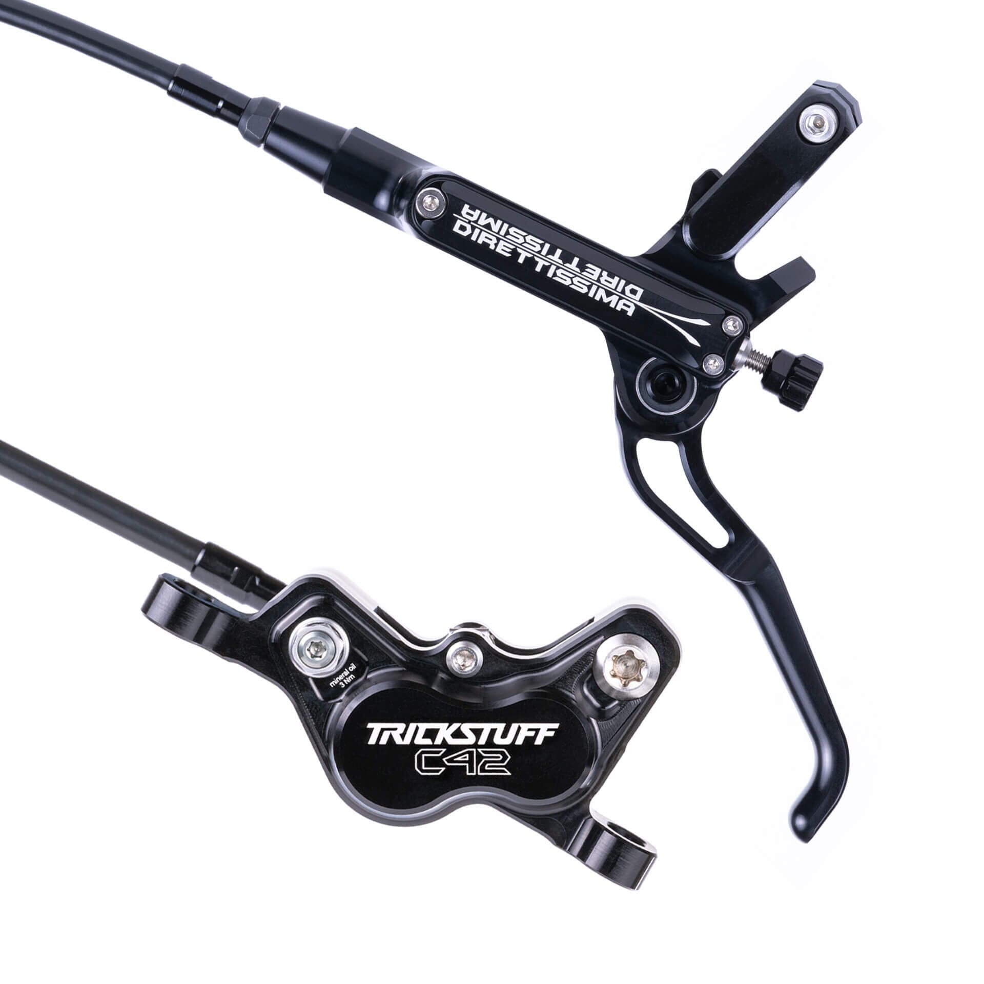 Trickstuff Direttissima Disc Brake Set Black/Black