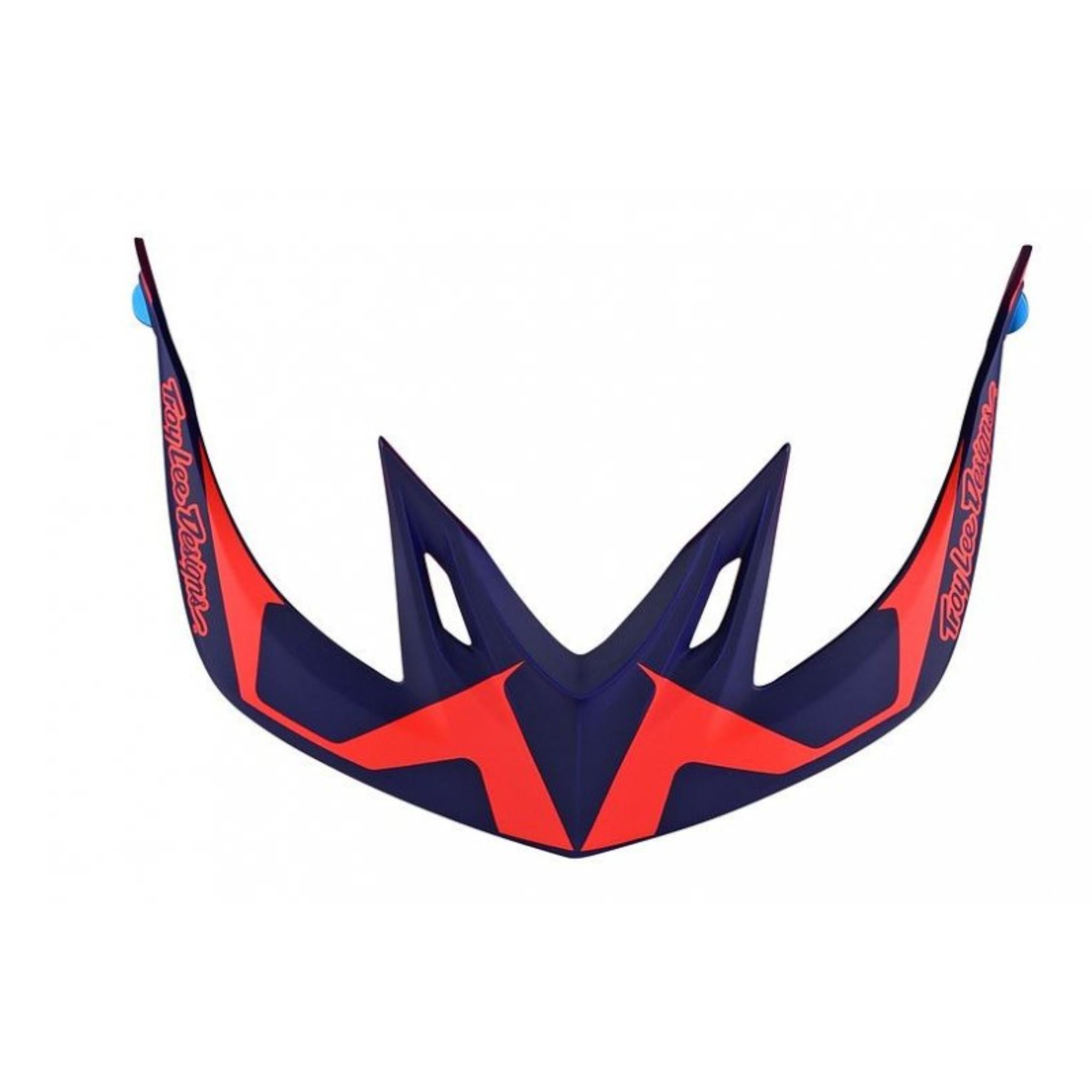 Troy Lee Designs A2 Visor Dropout Navy/Orange