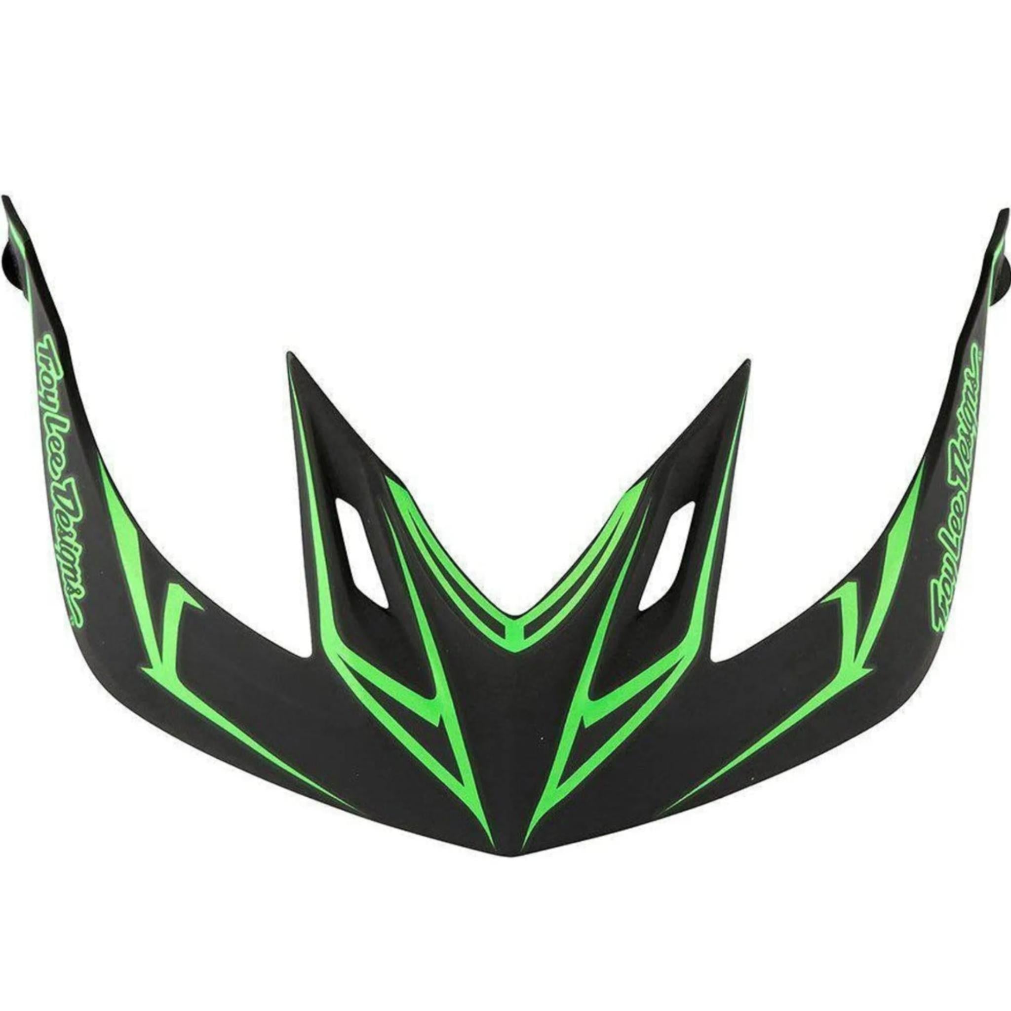 Troy Lee Designs A2 Visor Pinstripe Black/Green