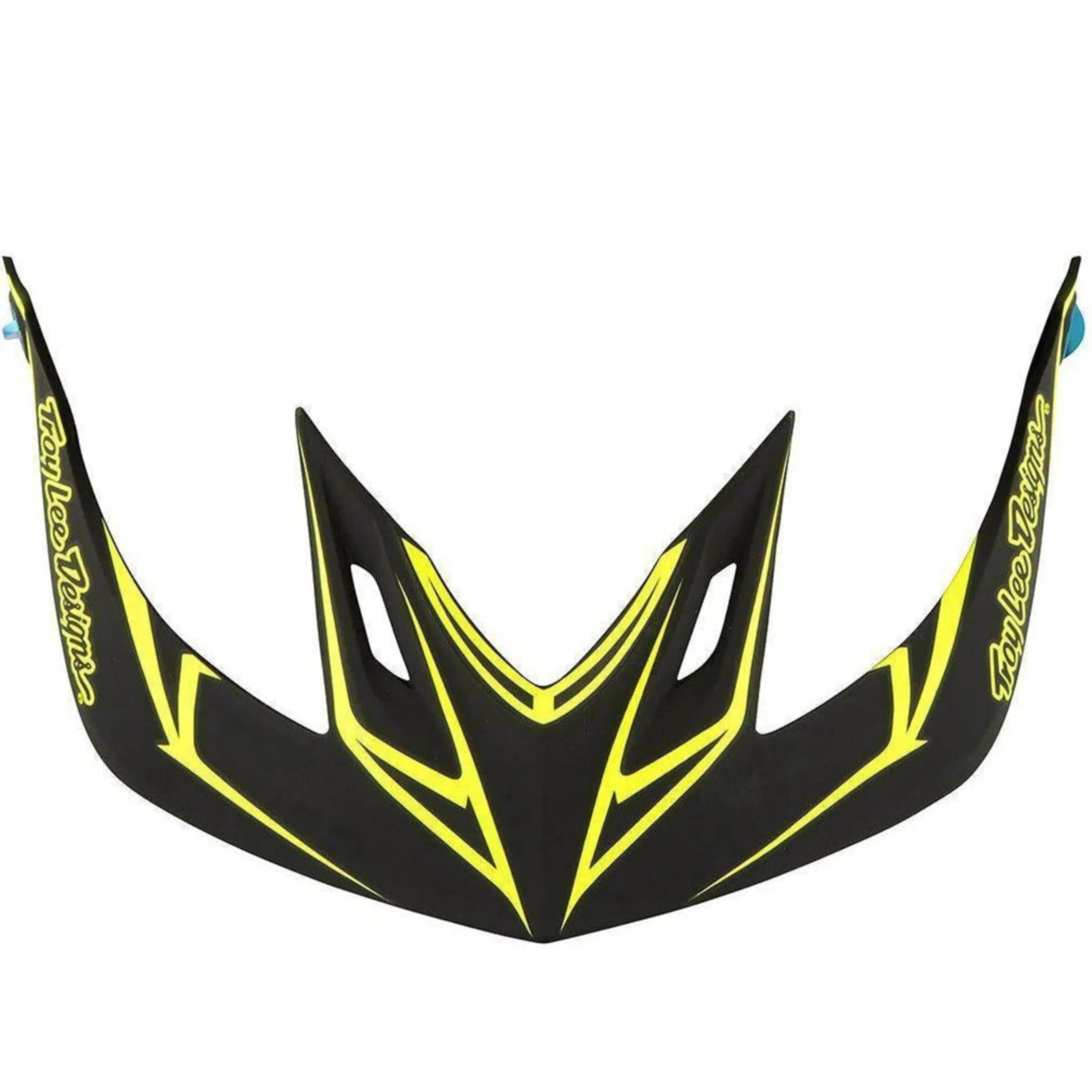 Troy Lee Designs A2 Visor Pinstripe Black/Yellow