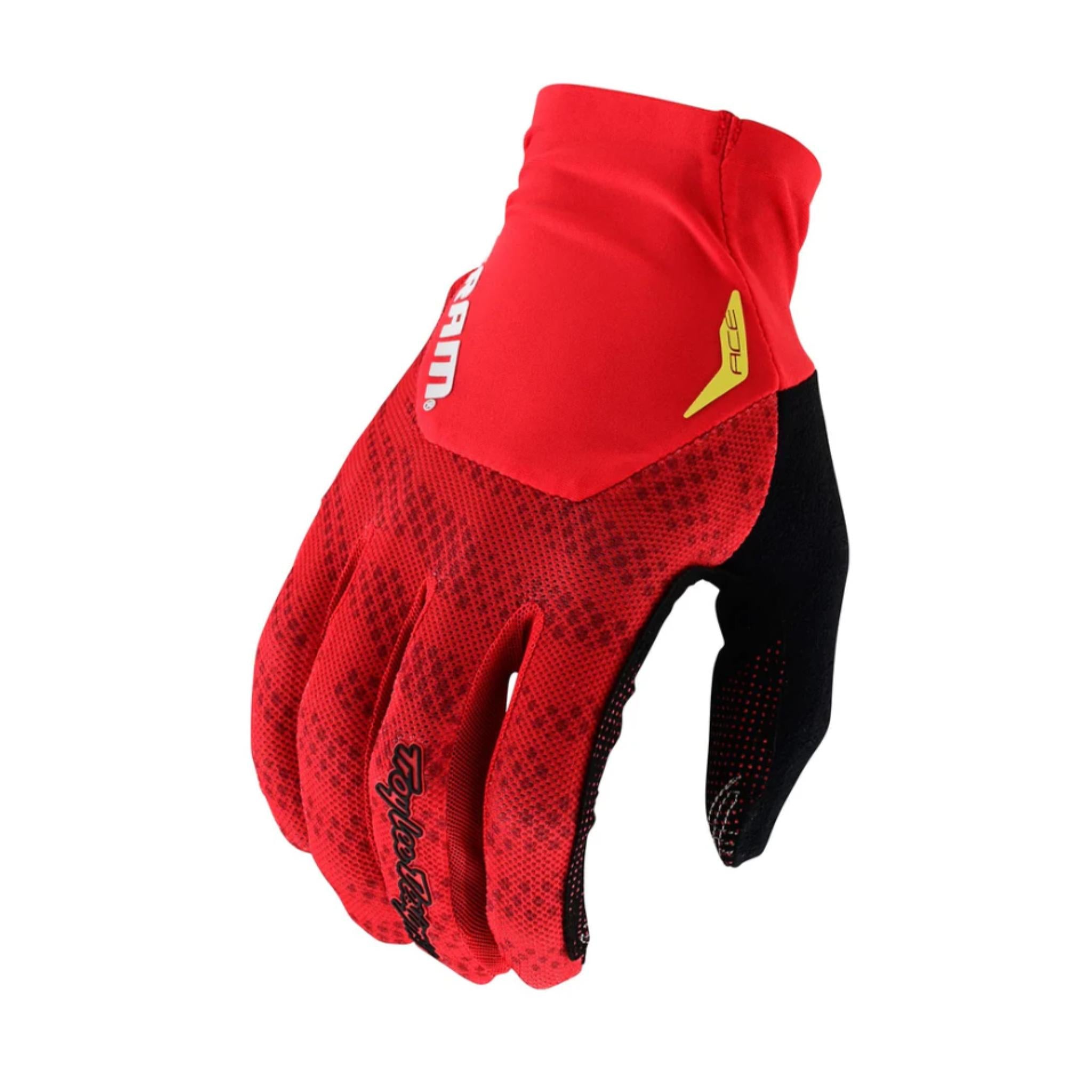 Troy Lee Designs Ace Gloves 2024 SRAM - Shifted Fiery Red / S