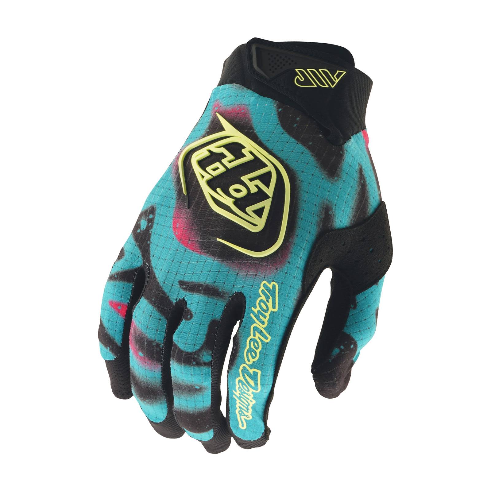 Troy Lee Designs Air Gloves Membrane - Black/Glo Yellow / S
