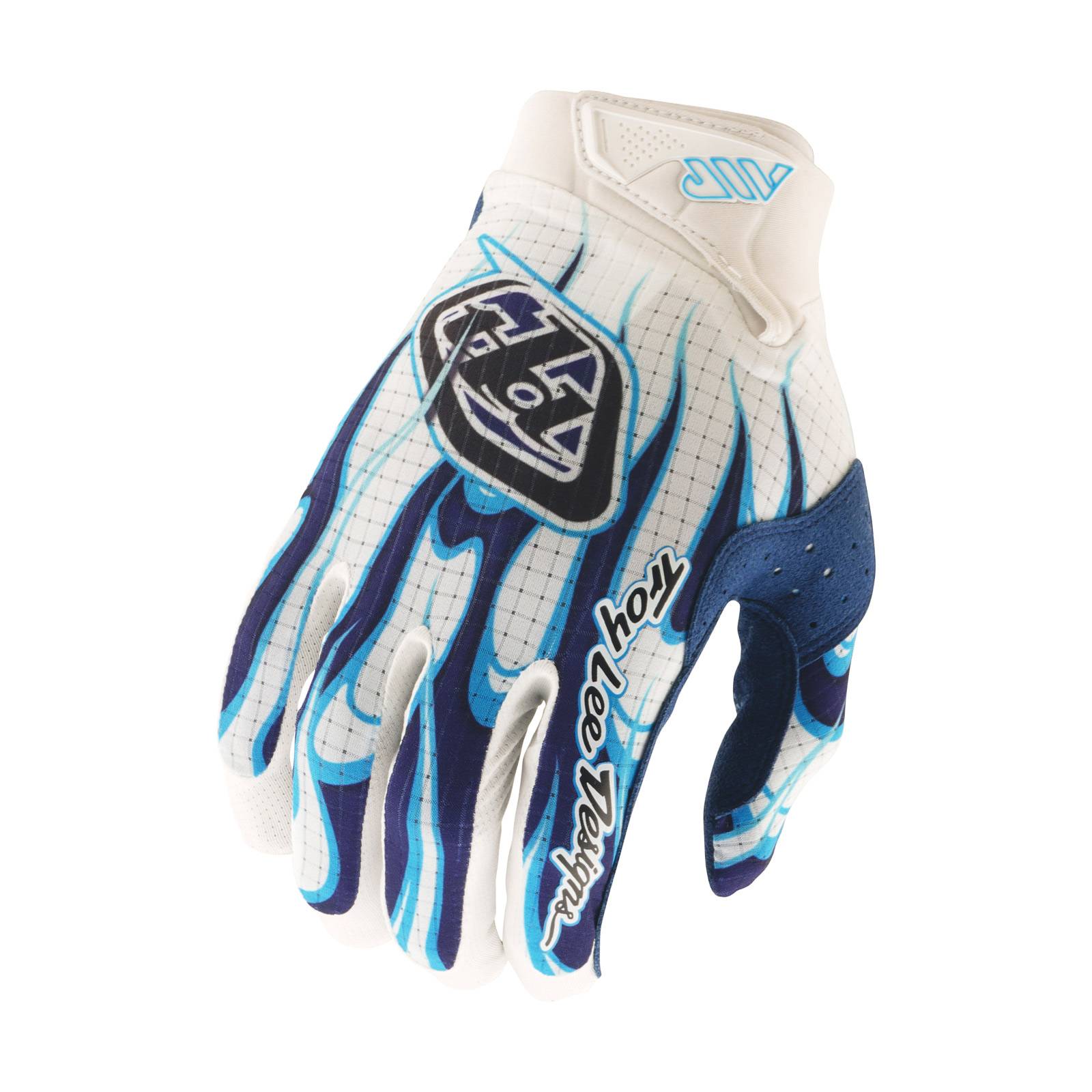 Troy Lee Designs Air Gloves Torched - White/Blue / S