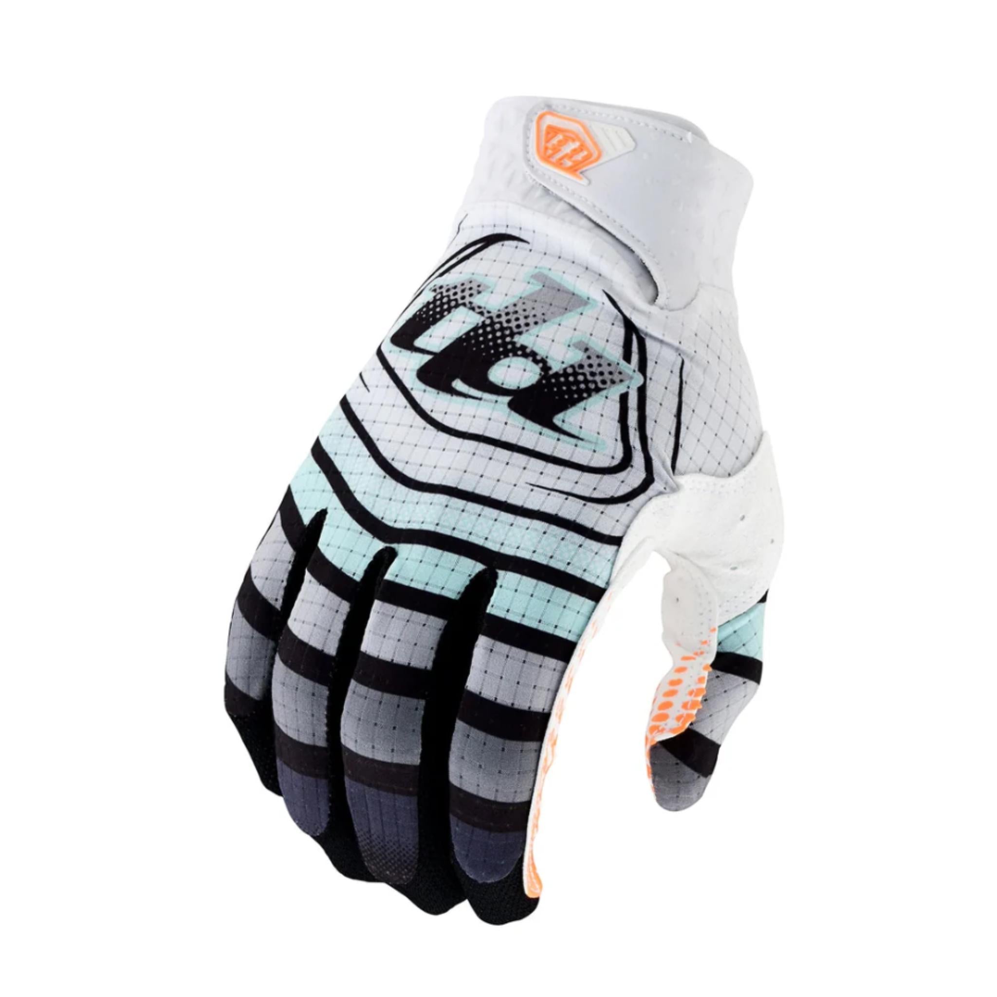 Troy Lee Designs Air Youth Gloves 2024 Wavez - Bleached Aqua / Y-L