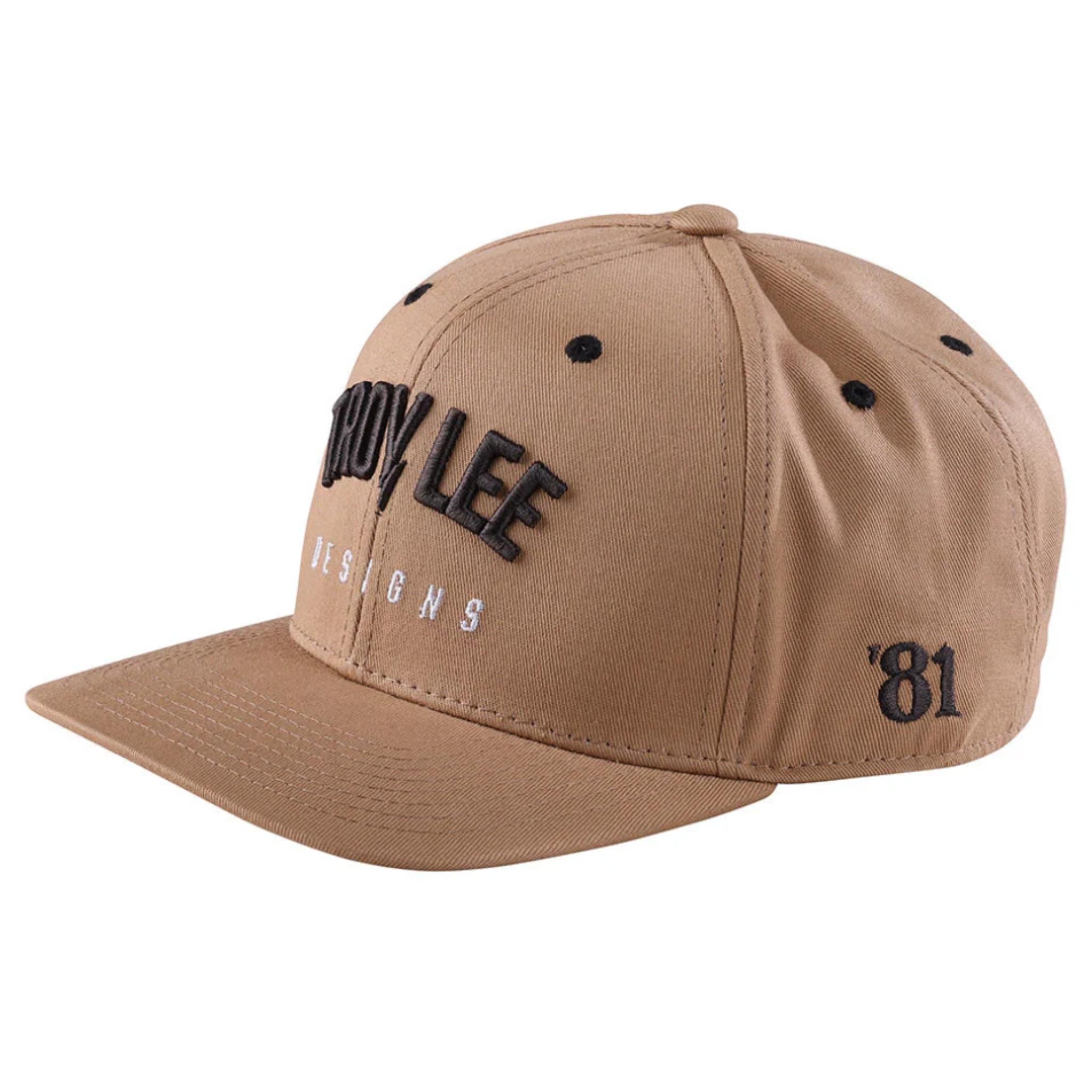 Troy Lee Designs Curved Bill Snapback Cap Bolt - Khaki / One Size