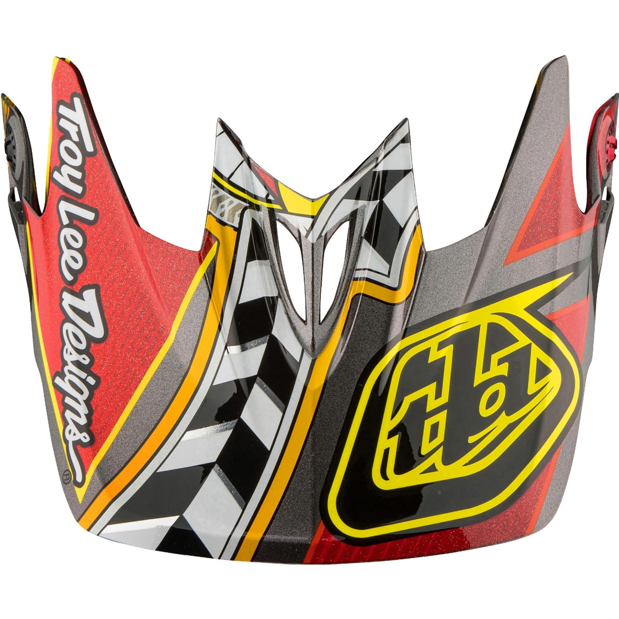 Troy Lee Designs D3 Visor Longshot Red