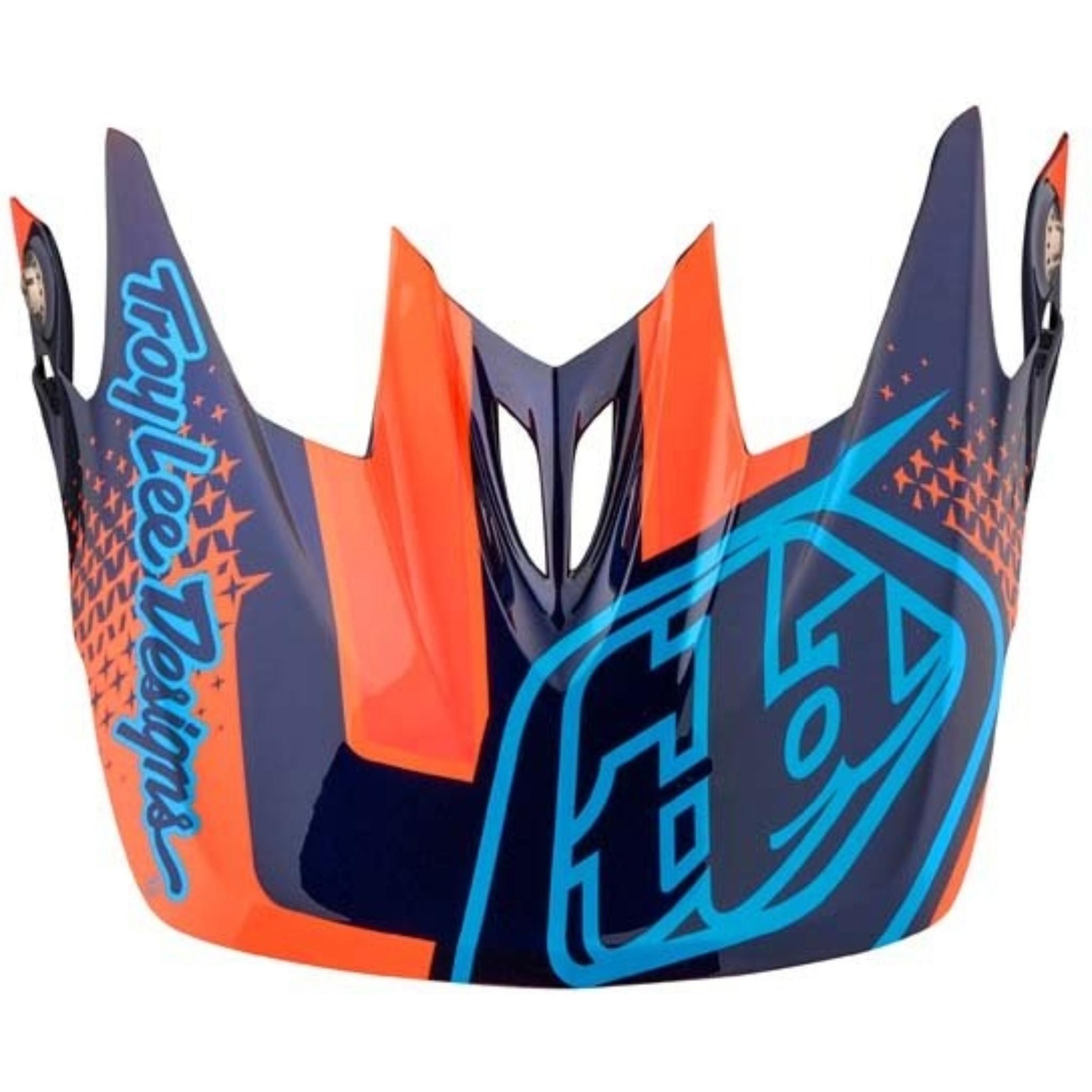 Troy Lee Designs D3 Visor Starburst Orange