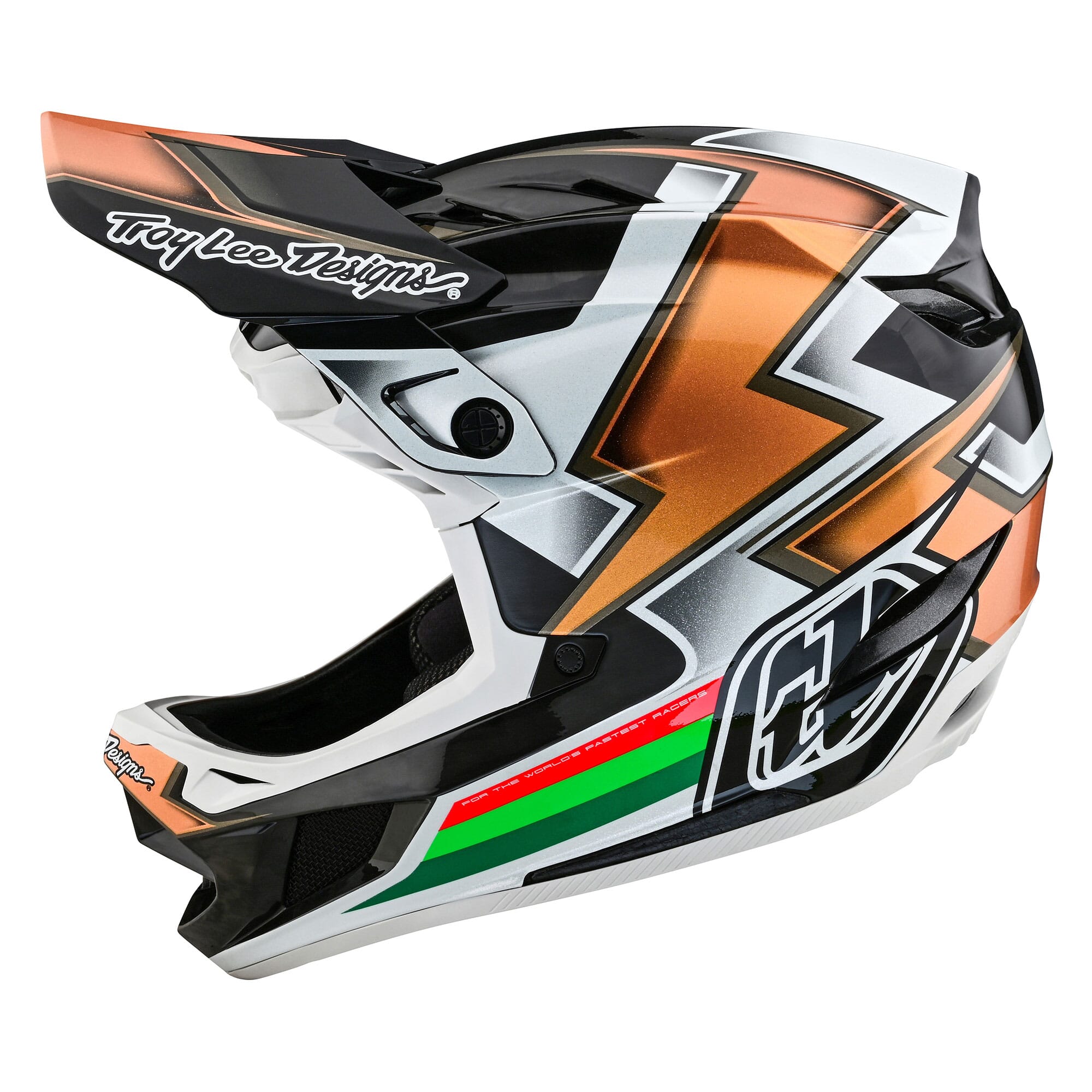 Troy Lee Designs D4 Carbon Helmet Ever Black/Gold / XXL