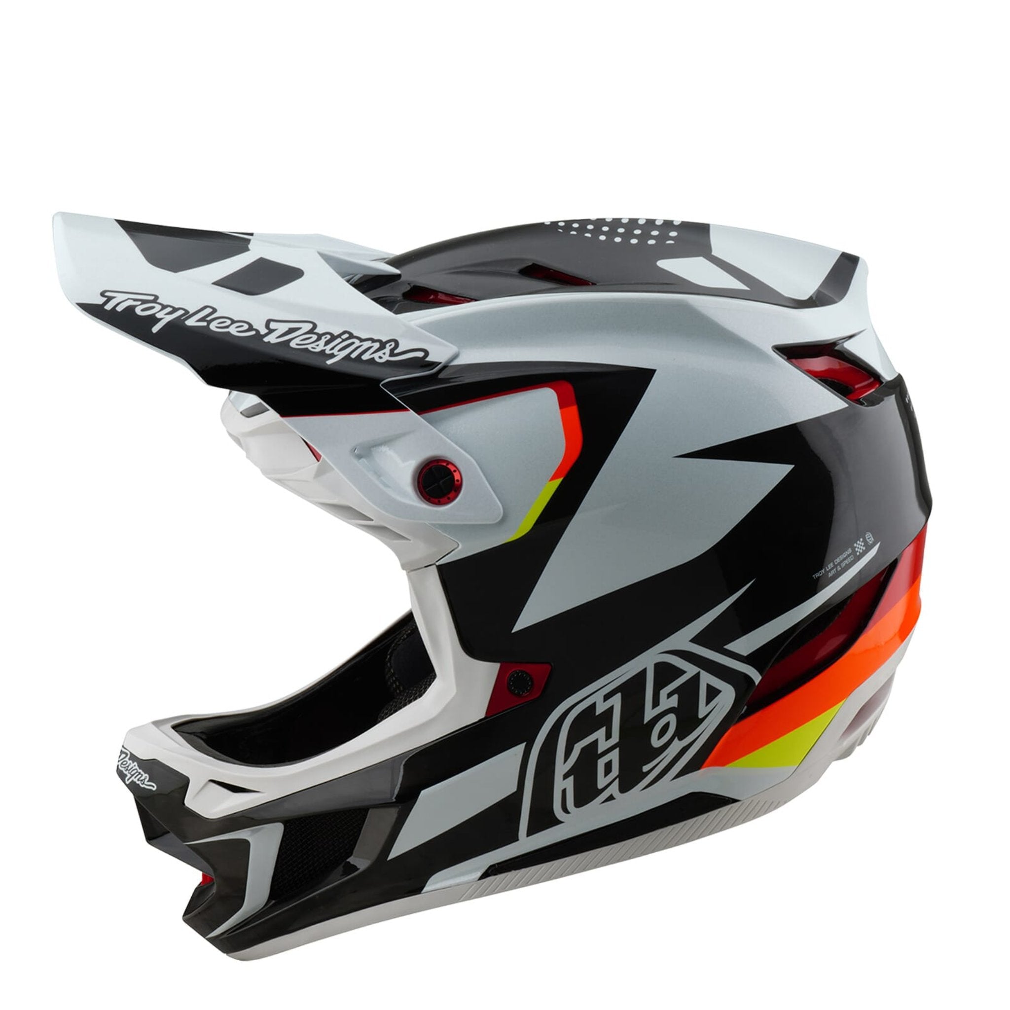 Troy Lee Designs D4 Carbon Helmet Optic - Black / XXL