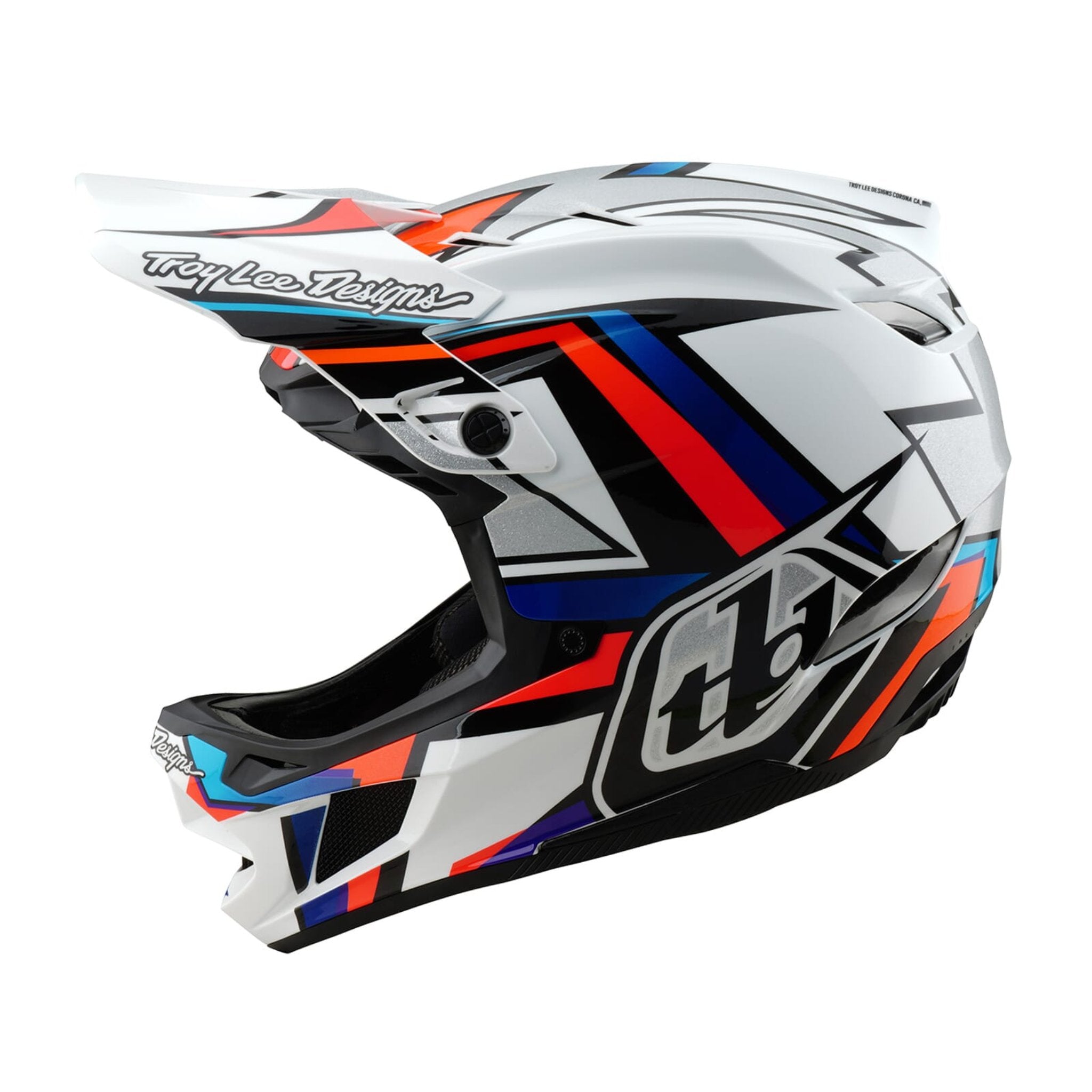 Troy Lee Designs D4 Composite Helmet Frames - White/Silver / M