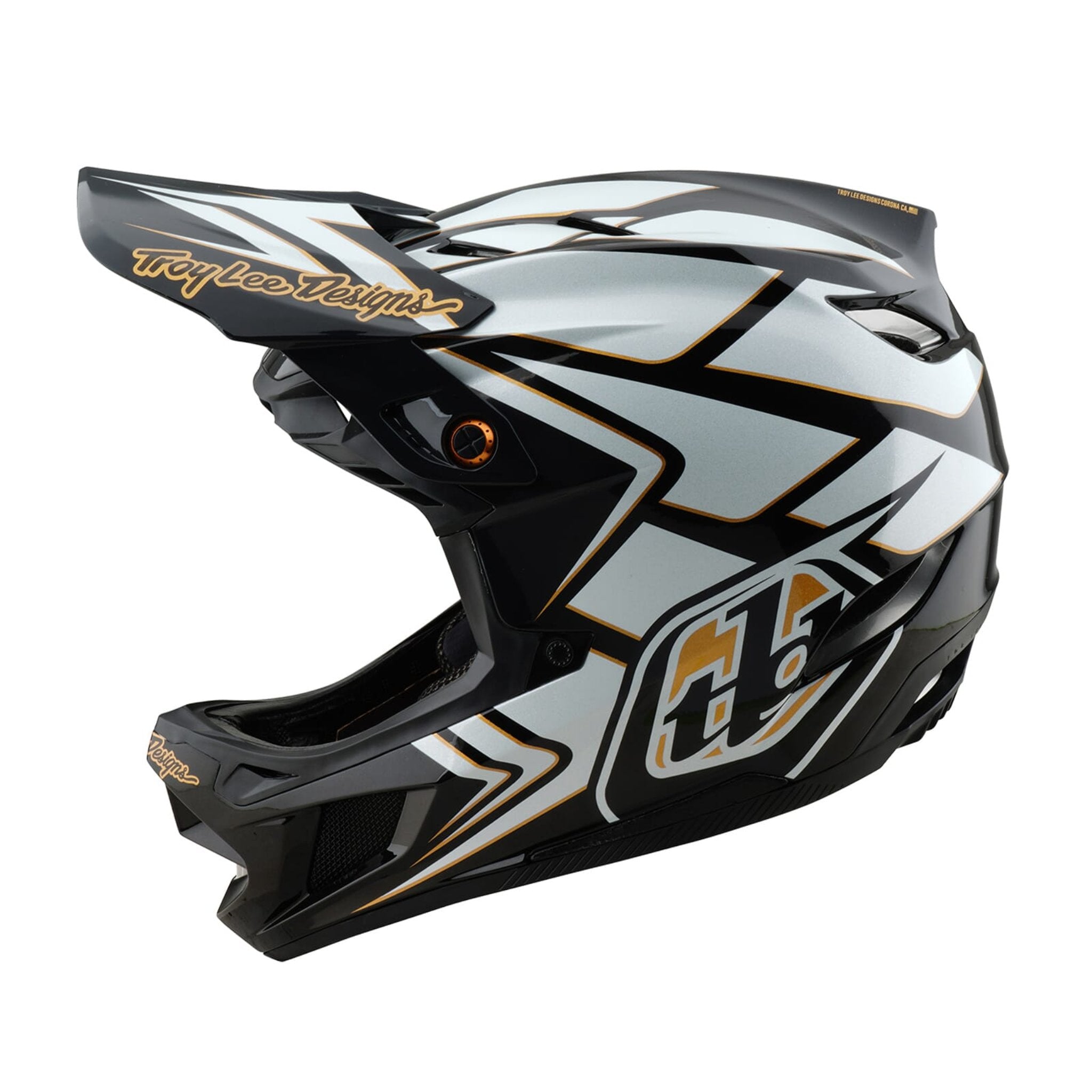 Troy Lee Designs D4 Composite Helmet Ghostwing - White / M
