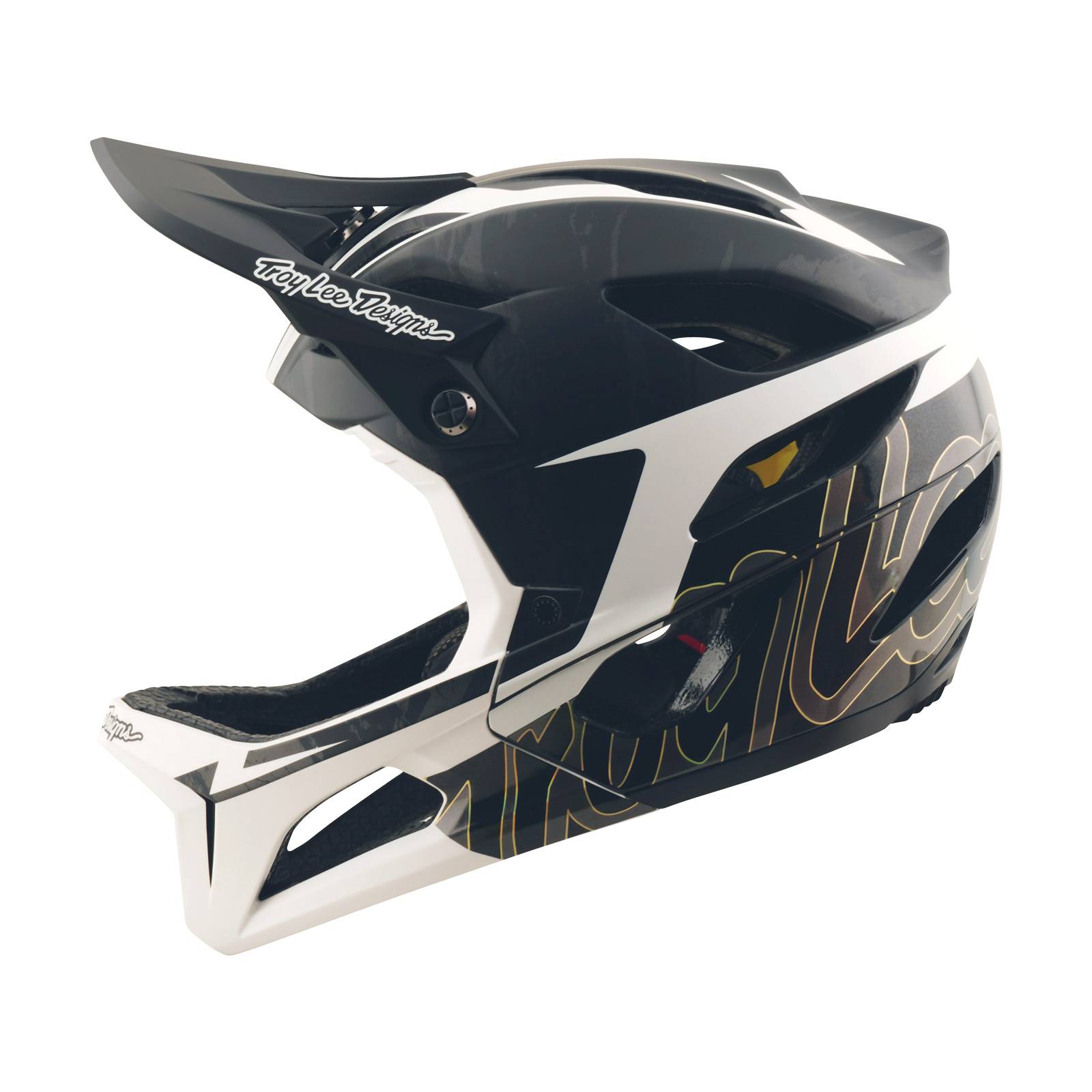 Troy Lee Designs D4 Polyacrylite Helmet Neauwave - Alpine Black / XS/S