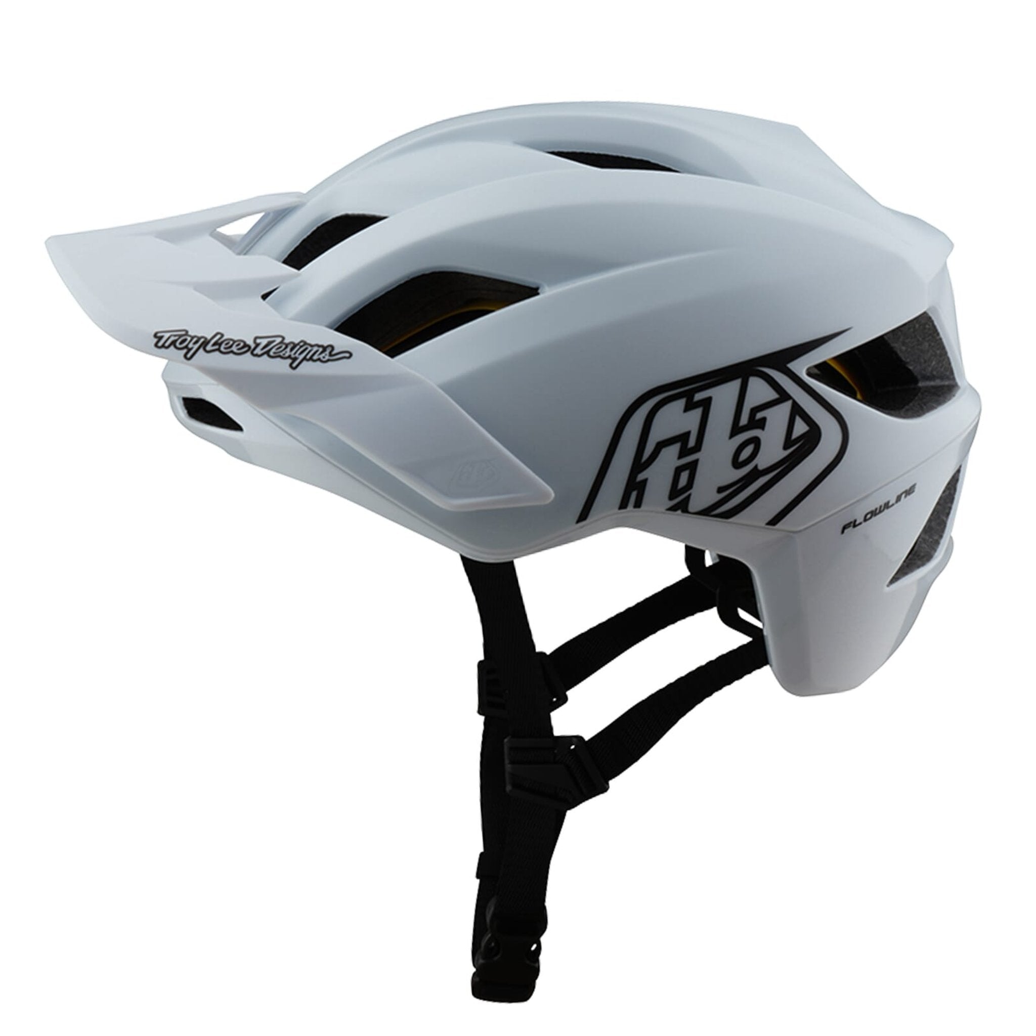 Troy Lee Designs Flowline MIPS Helmet Point - White/Black / M/L
