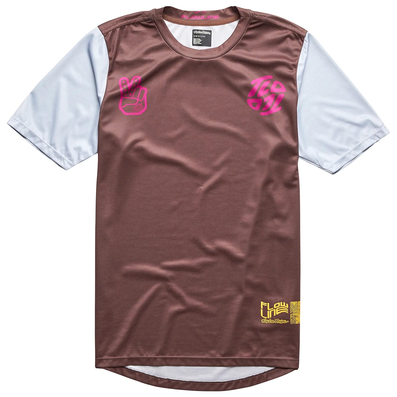 Troy Lee Designs Flowline SS Jersey Flipped - Chocolate / XXL