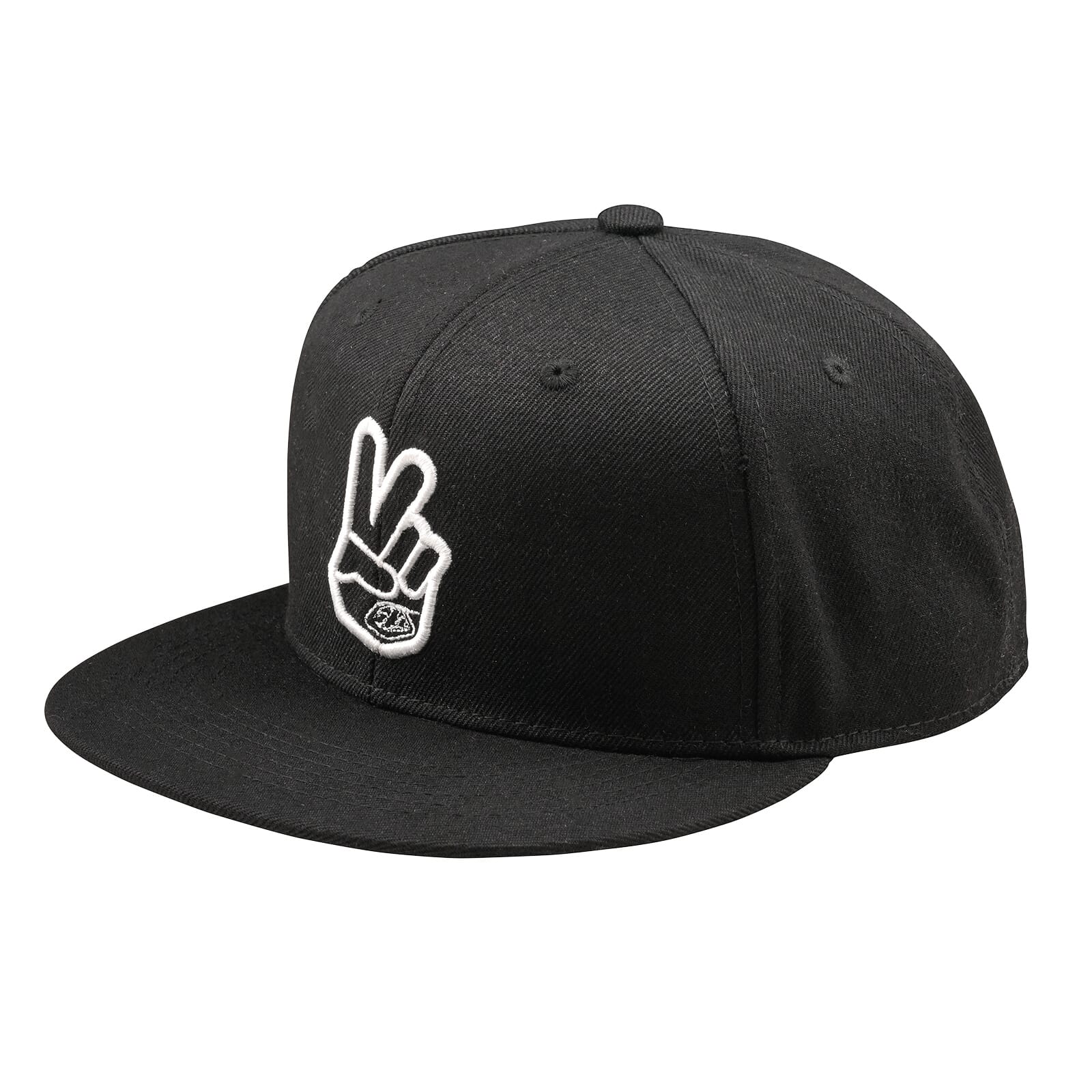 Troy Lee Designs Peace Flat Bill Snapback Cap Black / One Size