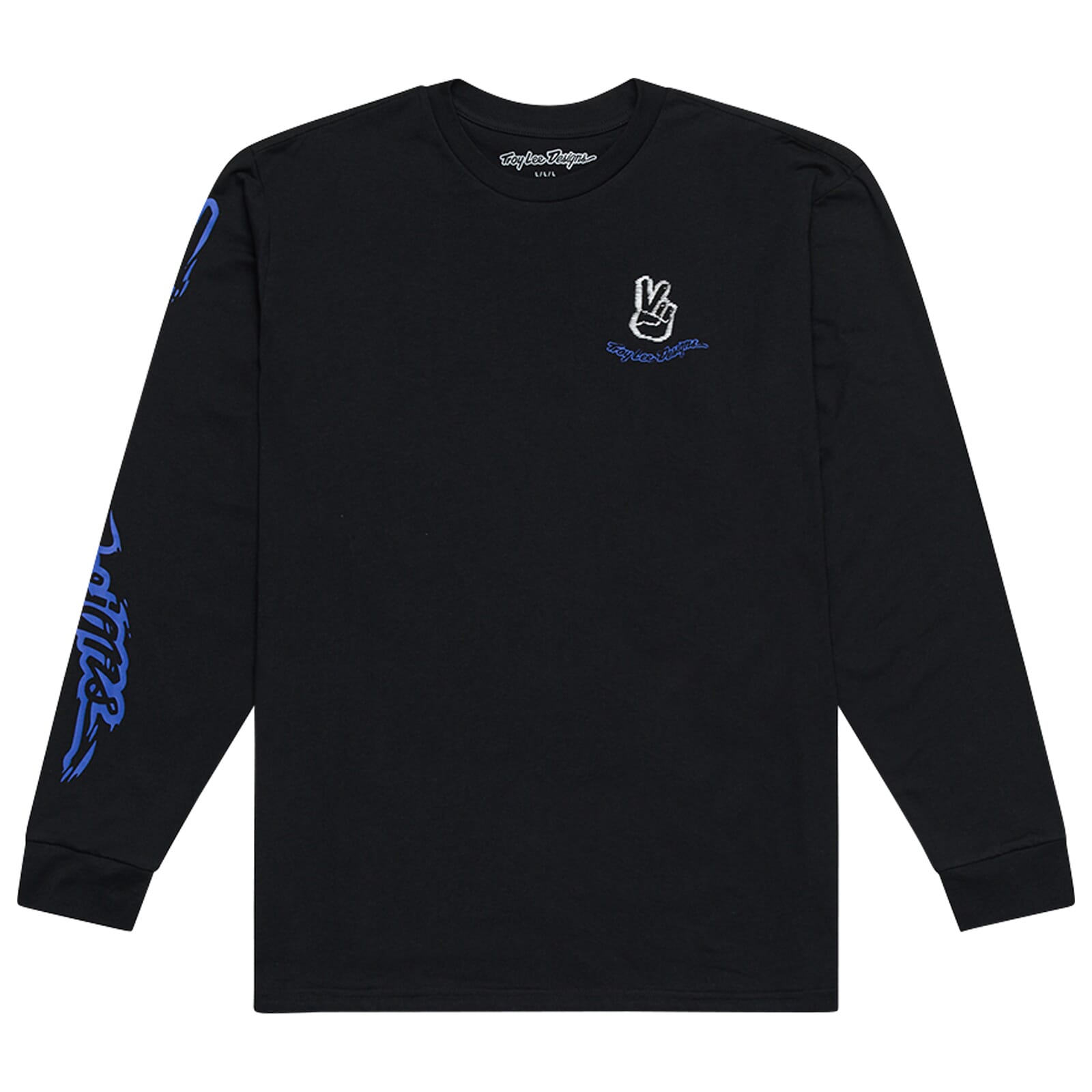 Troy Lee Designs Peace Out Long Sleeve T-Shirt Black / S