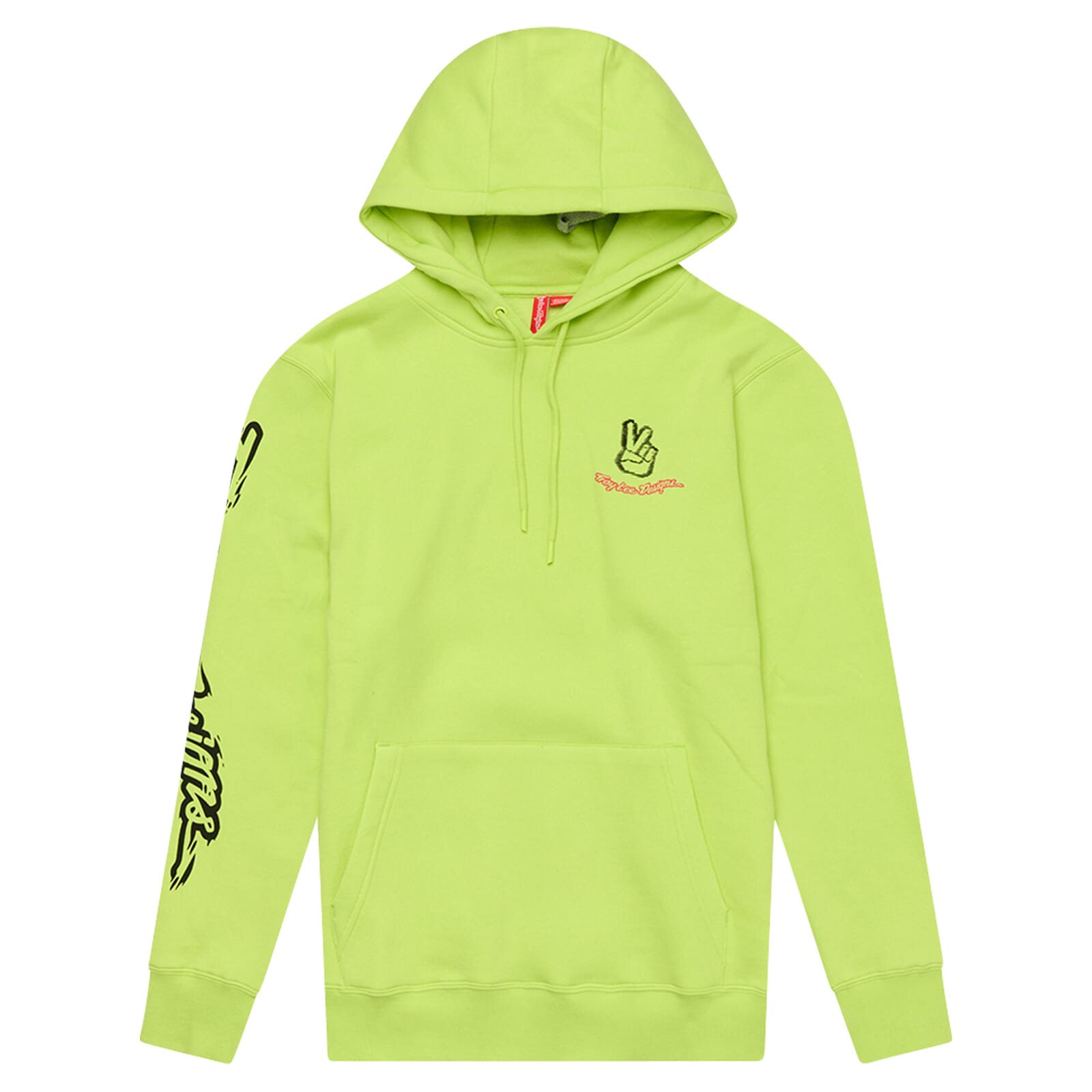 Troy Lee Designs Peace Out Pullover Hoodie Glo Yellow / S