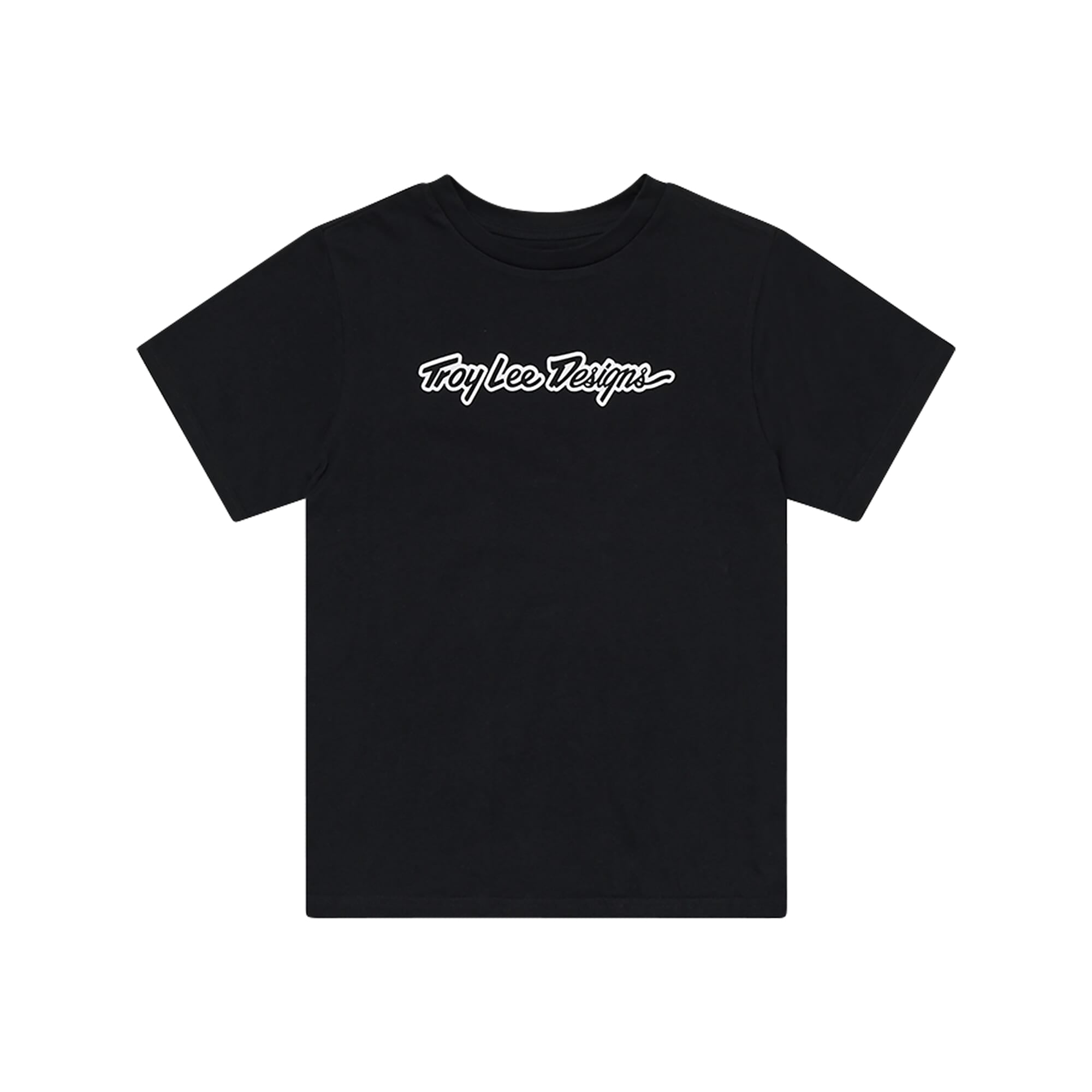 Troy Lee Designs Signature Short Sleeve Women's T-Shirt Signature - Black / S
