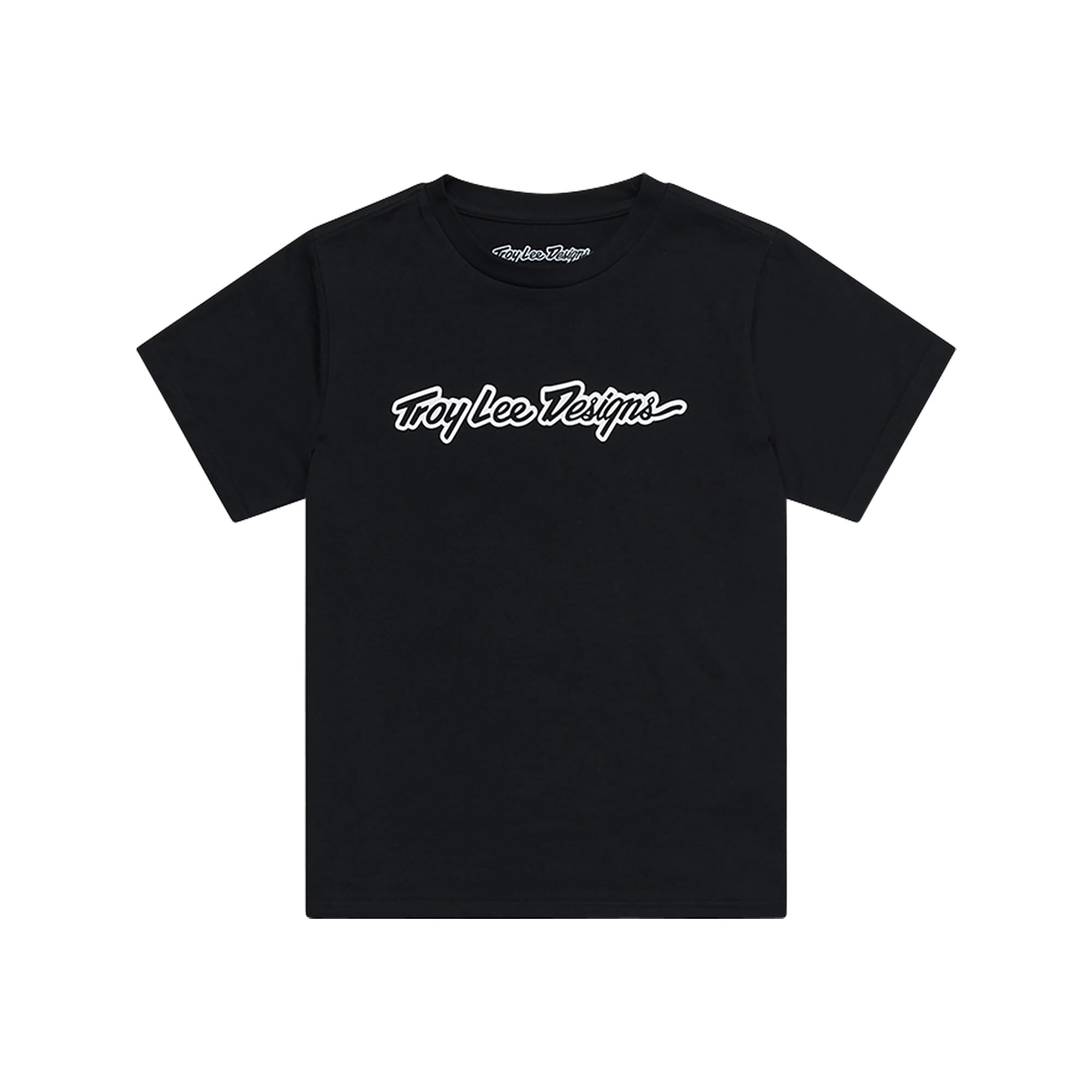 Troy Lee Designs Signature Youth Short Sleeve T-Shirt Signature - Black / S