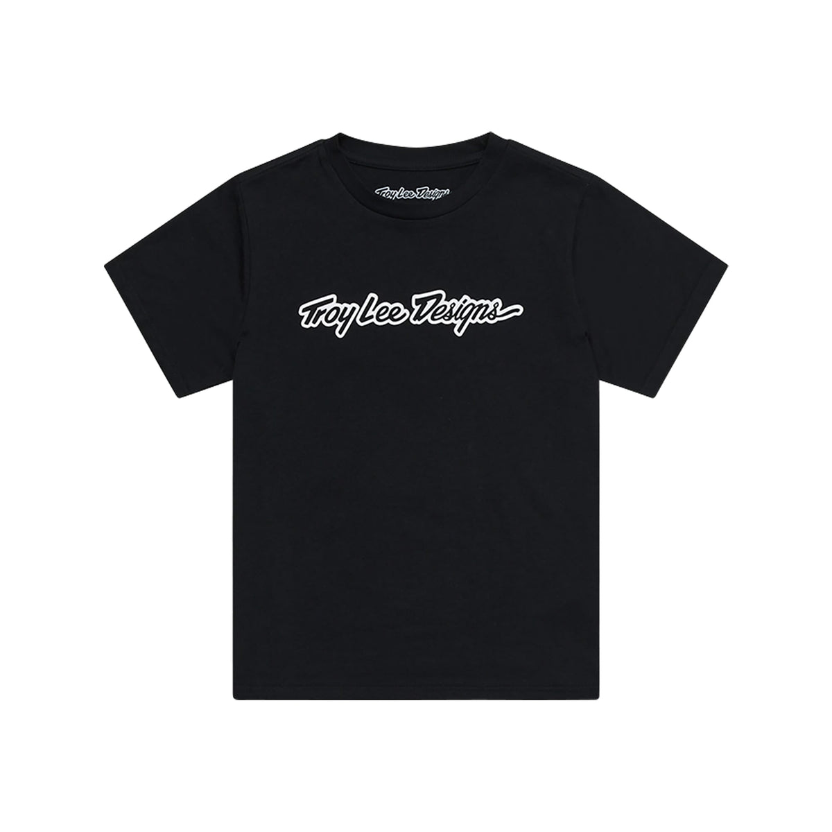 Troy Lee Designs Signature Youth Short Sleeve T-Shirt Signature - Black / S