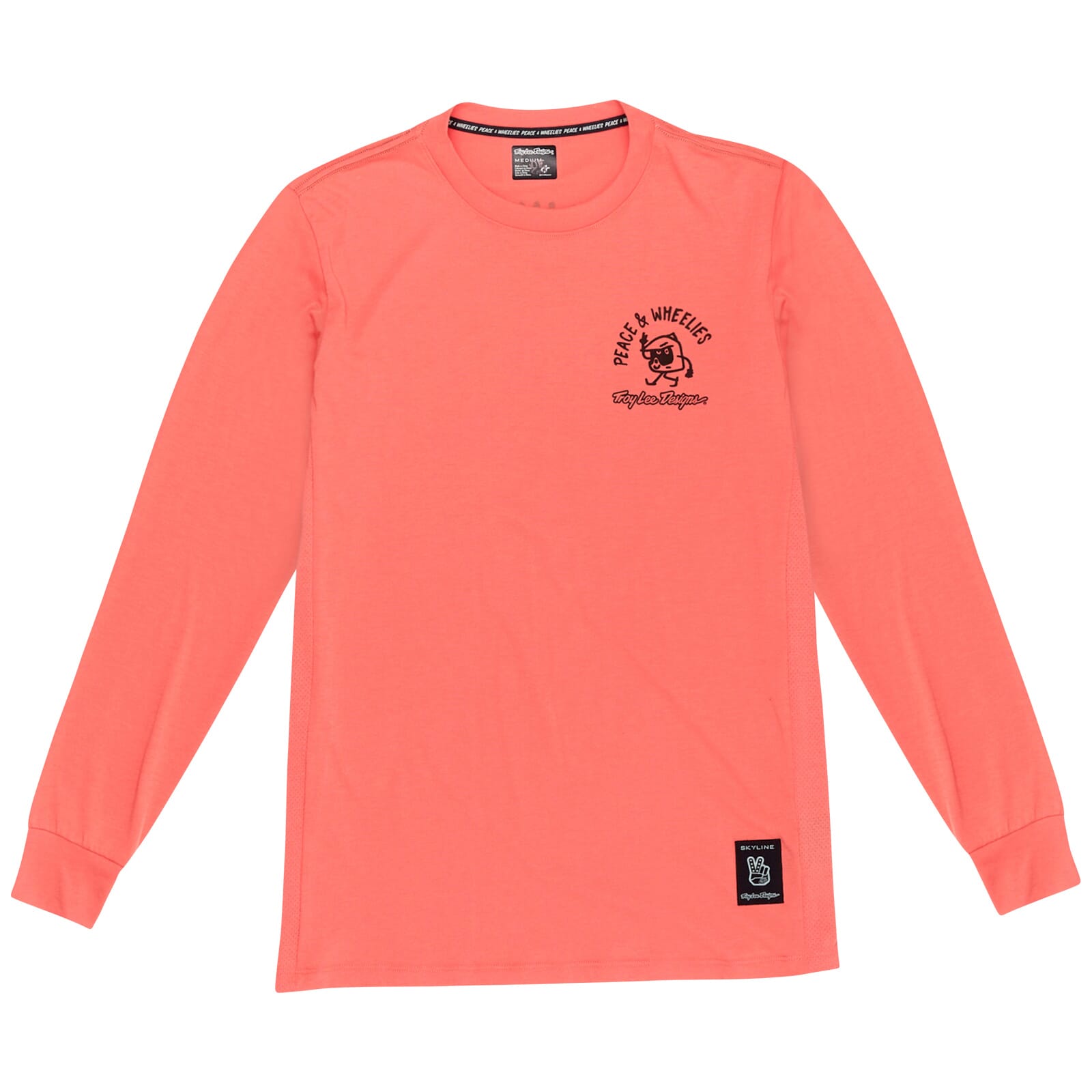 Troy Lee Designs Skyline Long Sleeve Ride Jersey P&W - Melon / S