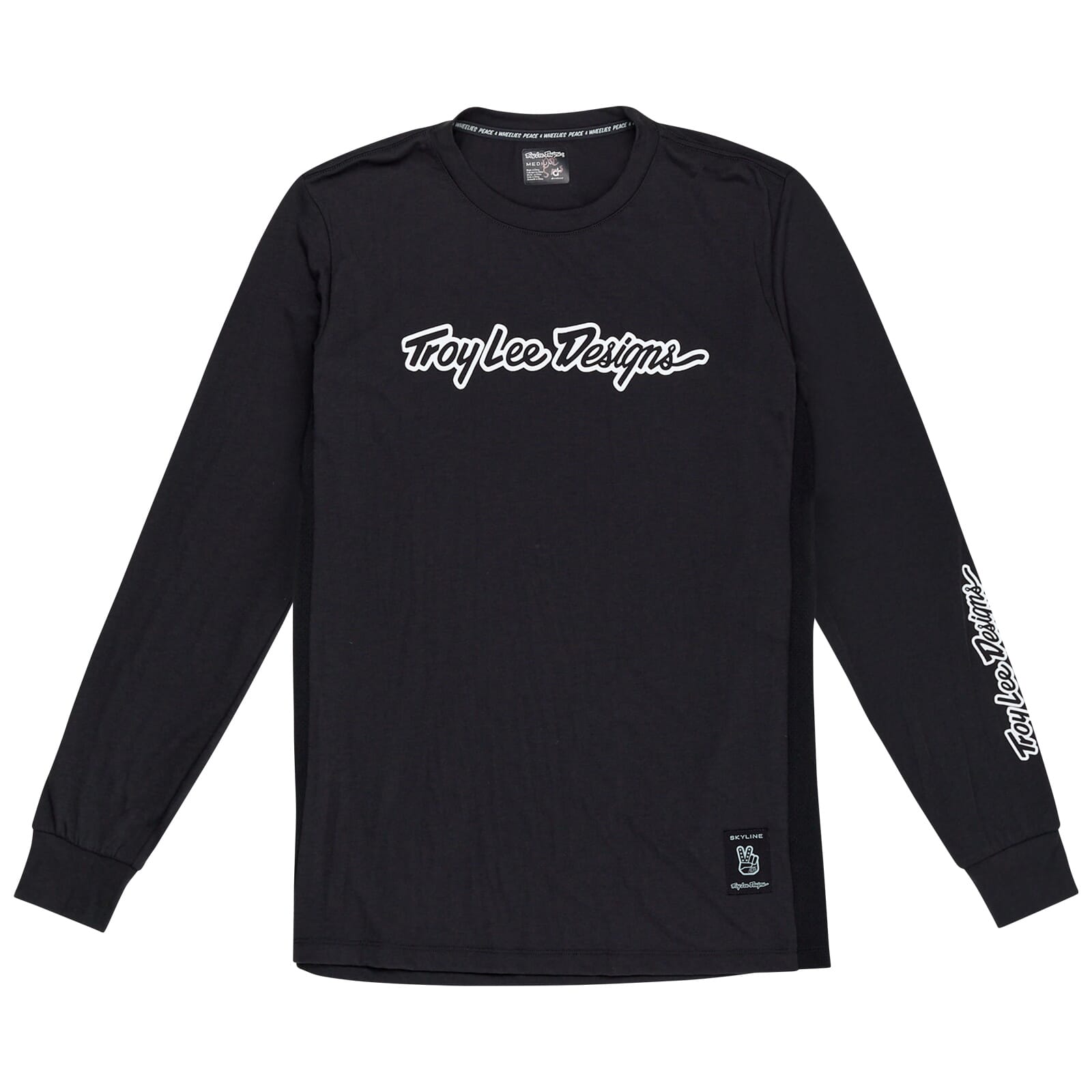 Troy Lee Designs Skyline Long Sleeve Ride Jersey Signature - Black / S