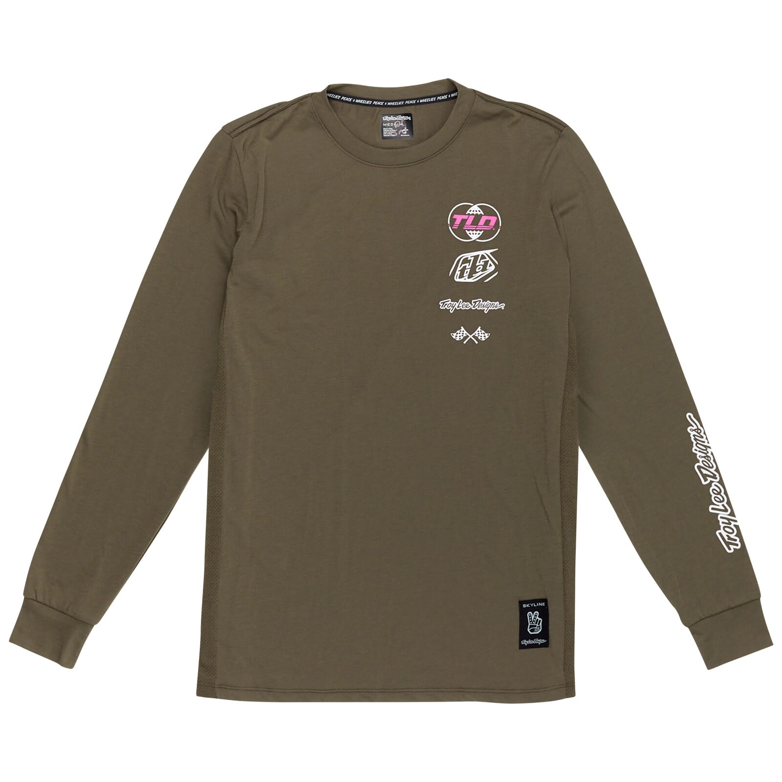Troy Lee Designs Skyline Long Sleeve Ride Jersey Worldwide - Caper / S