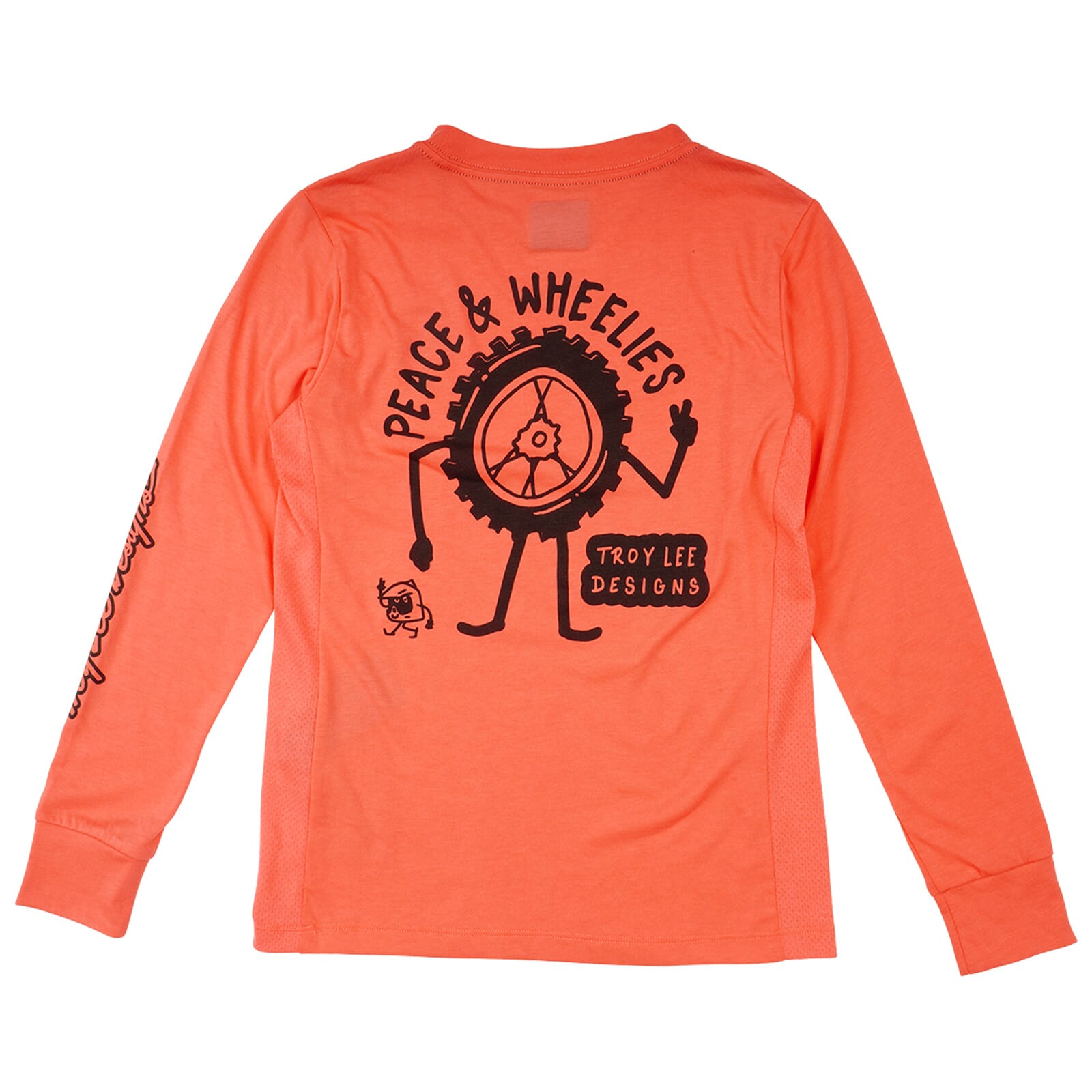 Troy Lee Designs Skyline Ride Youth Long Sleeve Jersey P&W - Melon / XS