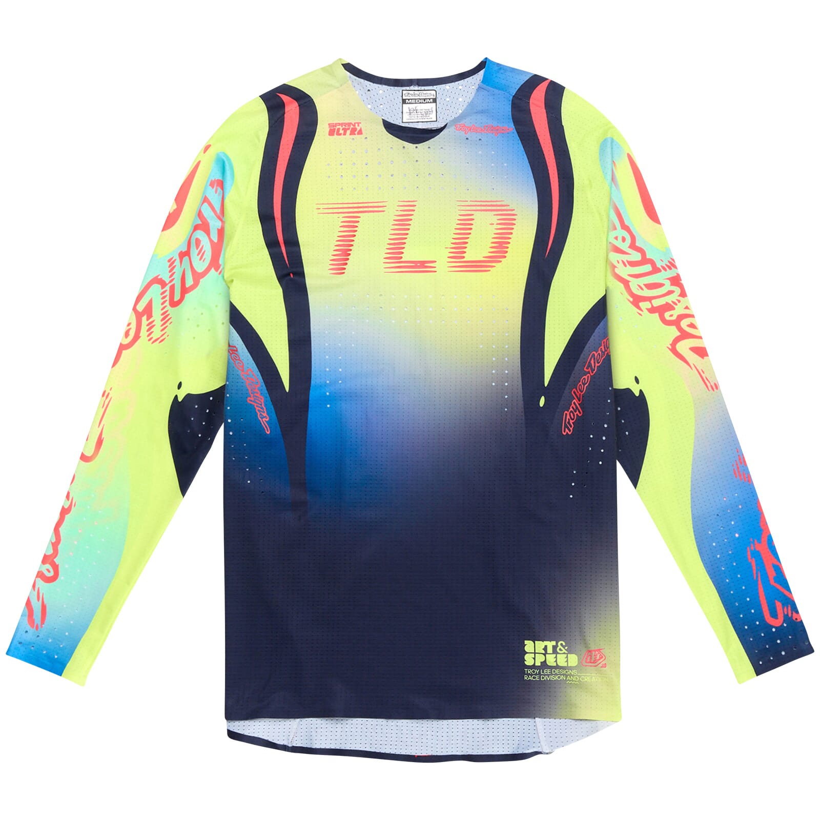 Troy Lee Designs Sprint Ultra Jersey Drip - Glo Yellow / S