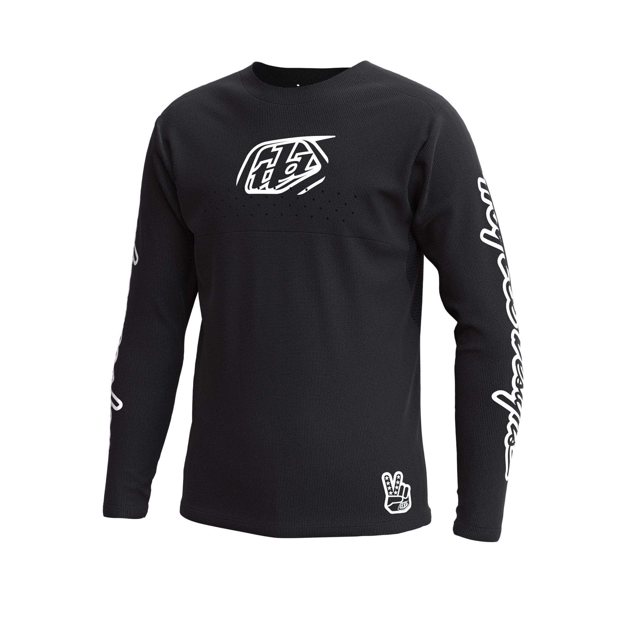 Troy Lee Designs Sprint Youth Jersey Icon - Black / L
