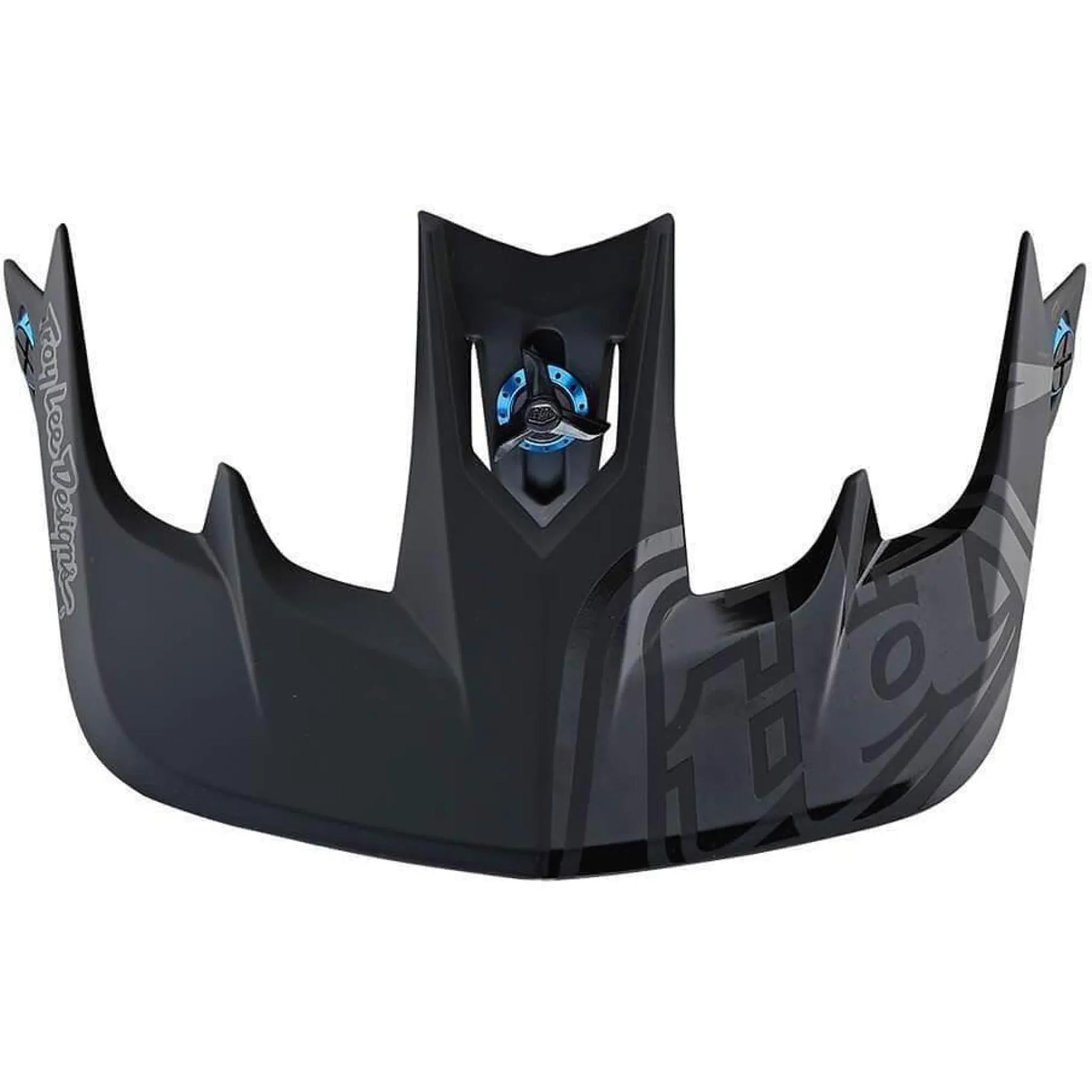 Troy Lee Designs Stage Visor Pinstripe - Black/Cyan