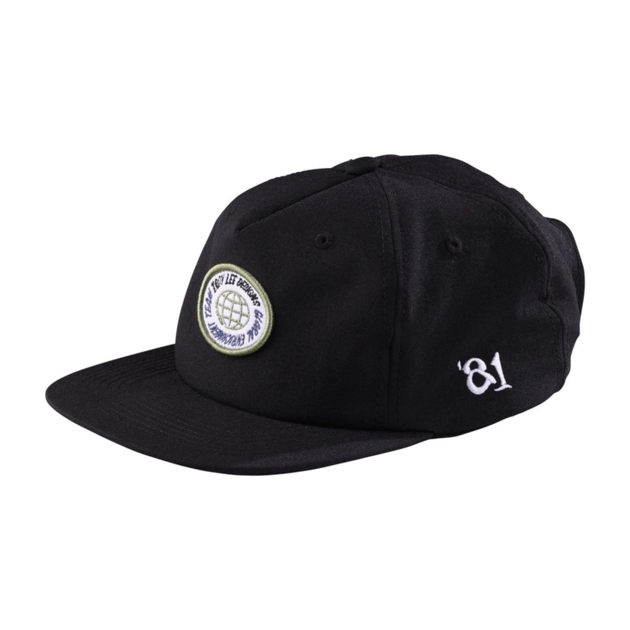 Troy Lee Designs Unstructured Snapback Cap Enrichment - Black / One Size