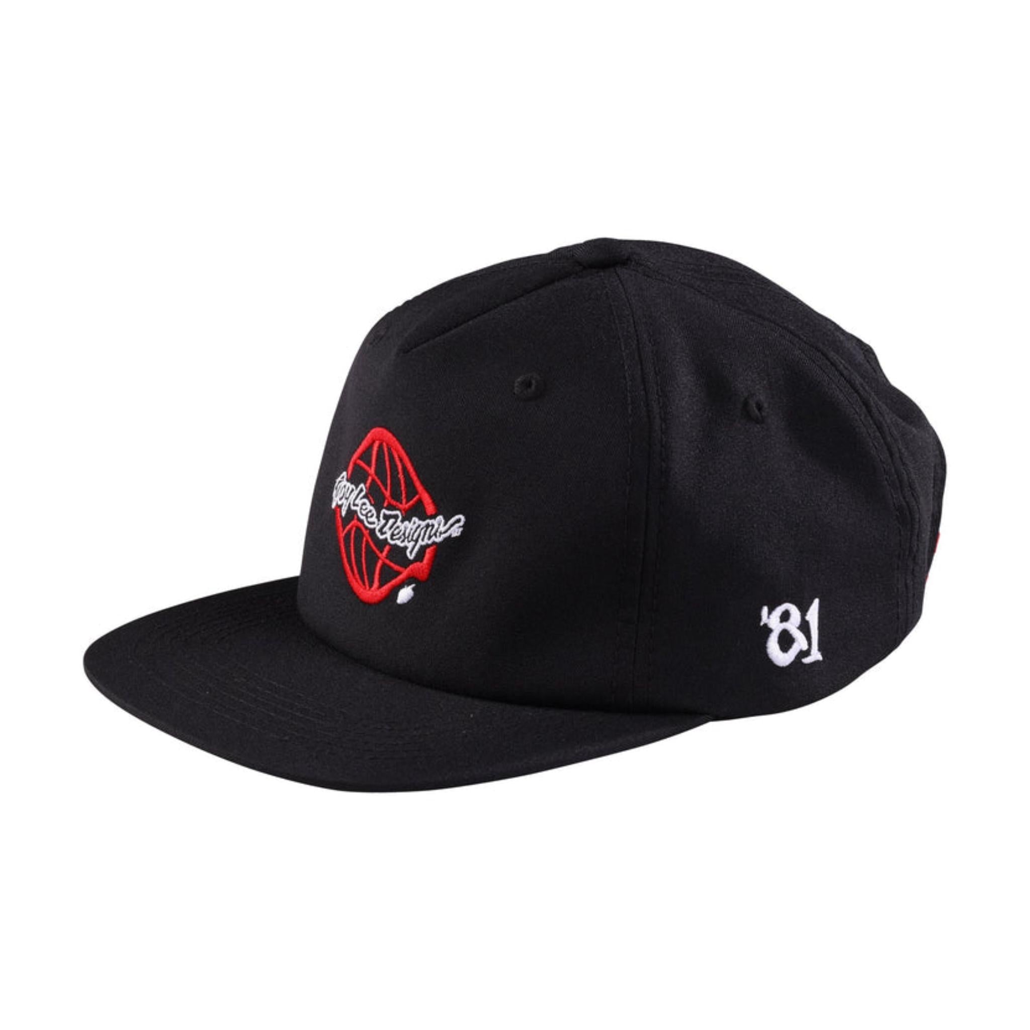 Troy Lee Designs Unstructured Snapback Cap Global - Black / One Size