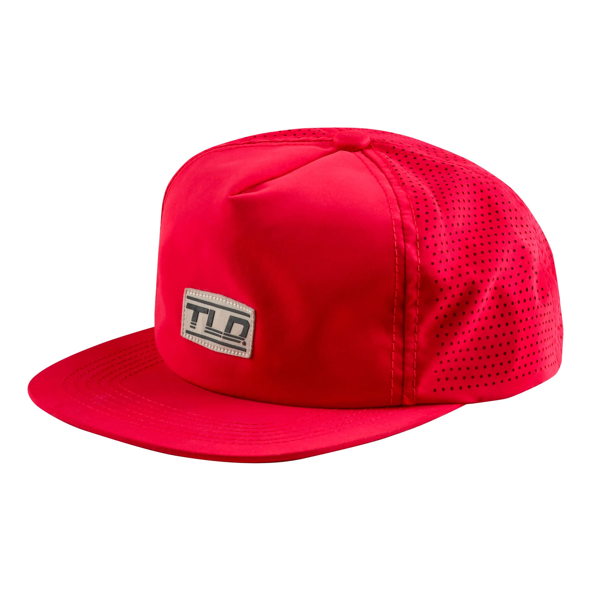 Troy Lee Designs Unstructured Snapback Cap Speed Patch - Poppy Red / One Size