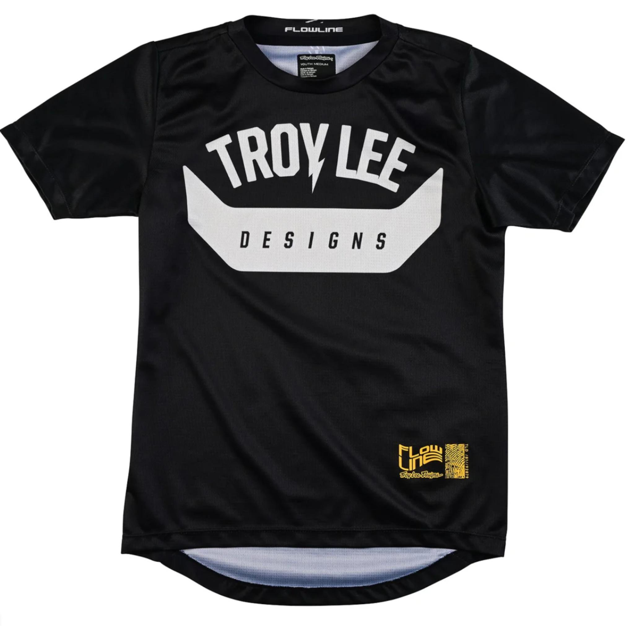 Troy Lee Designs Youth Flowline SS Jersey Aircore - Black / L