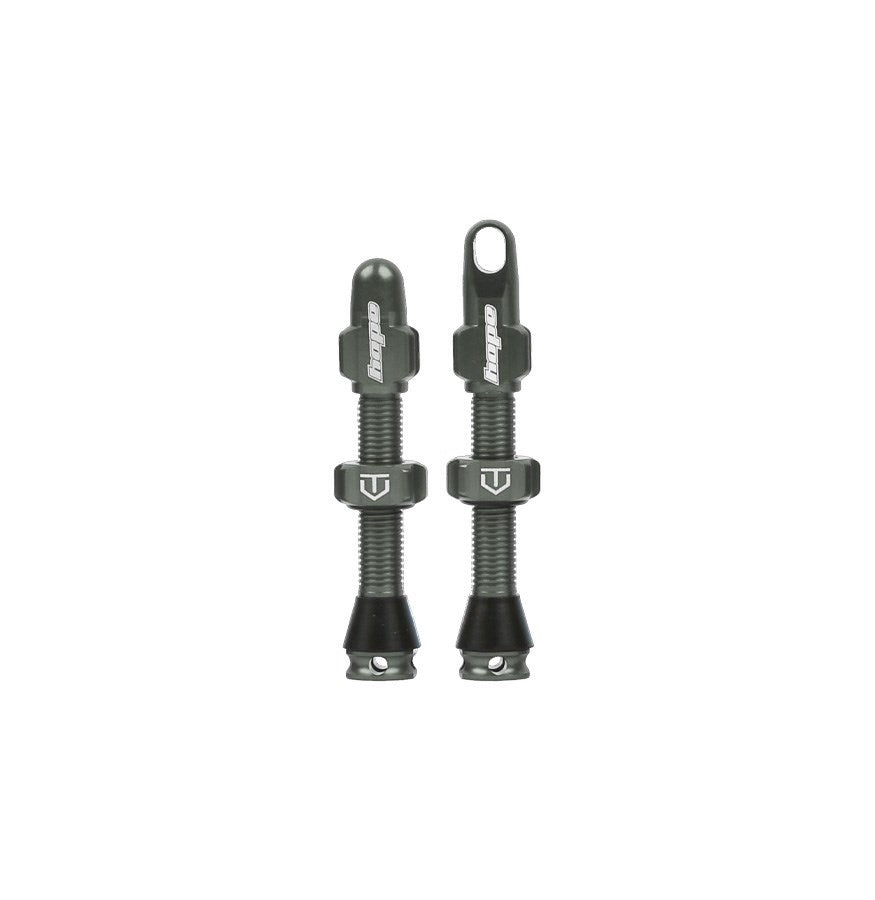 Tubeless Valves 40mm Pair Smoke