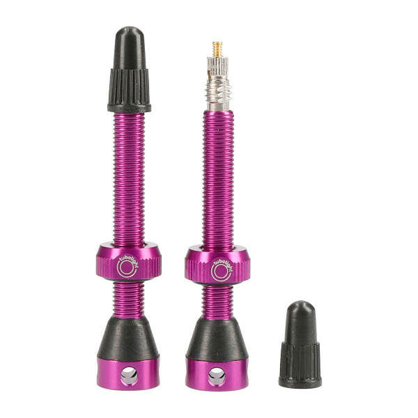 Tubolight Tubeless Valves Purple / 50mm / Alloy