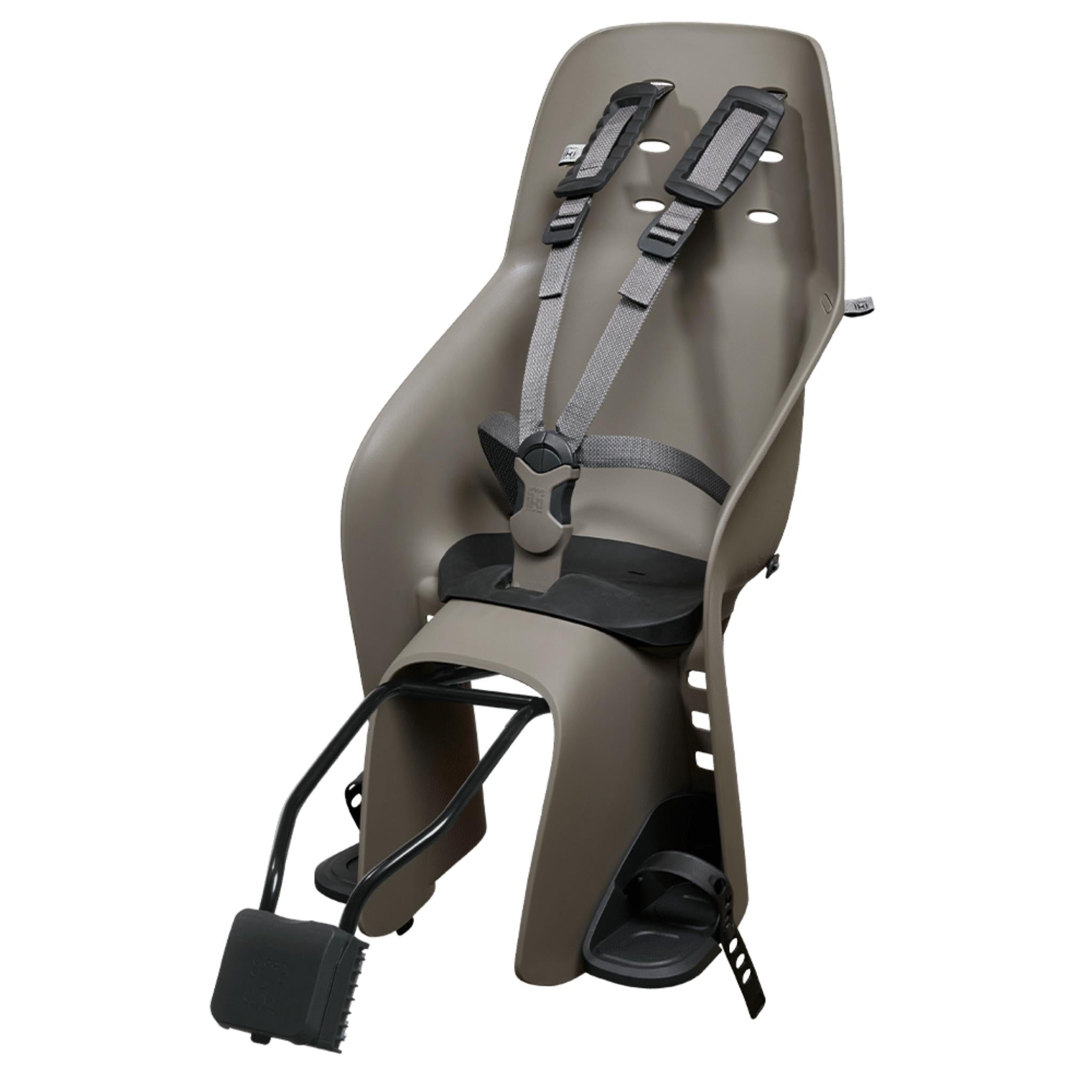 U–me Rear Child Bike Seat - Frame Mount/EasyFix Suzume Grey / Bincho Black