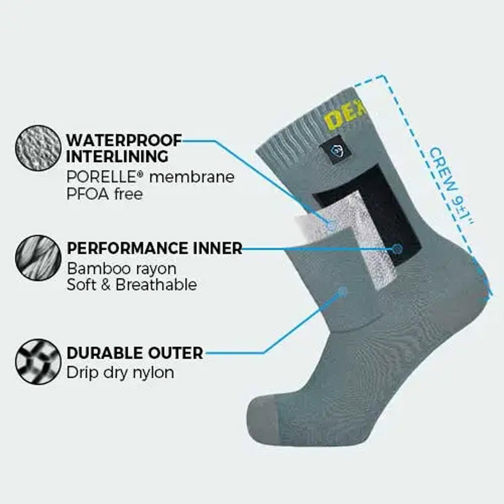 Ultra Thin Crew Waterproof Socks