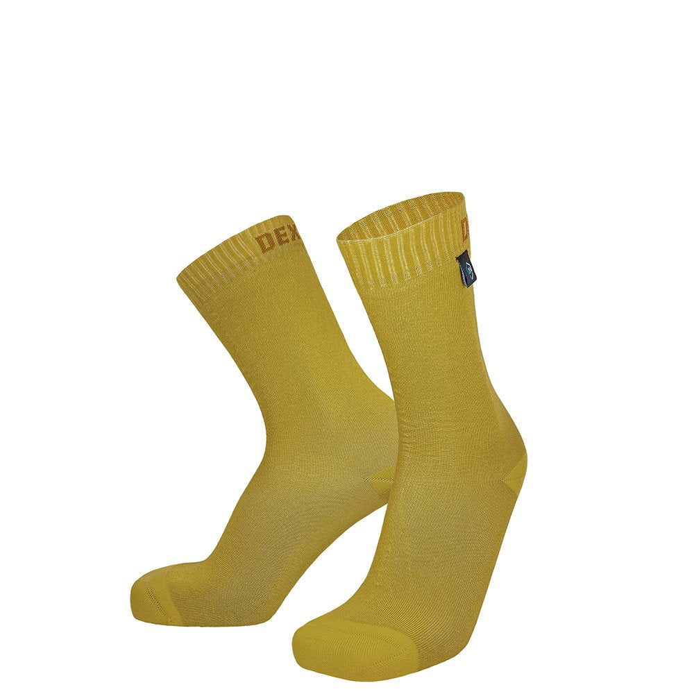 Ultra Thin Crew Waterproof Socks Sunset Yellow / S
