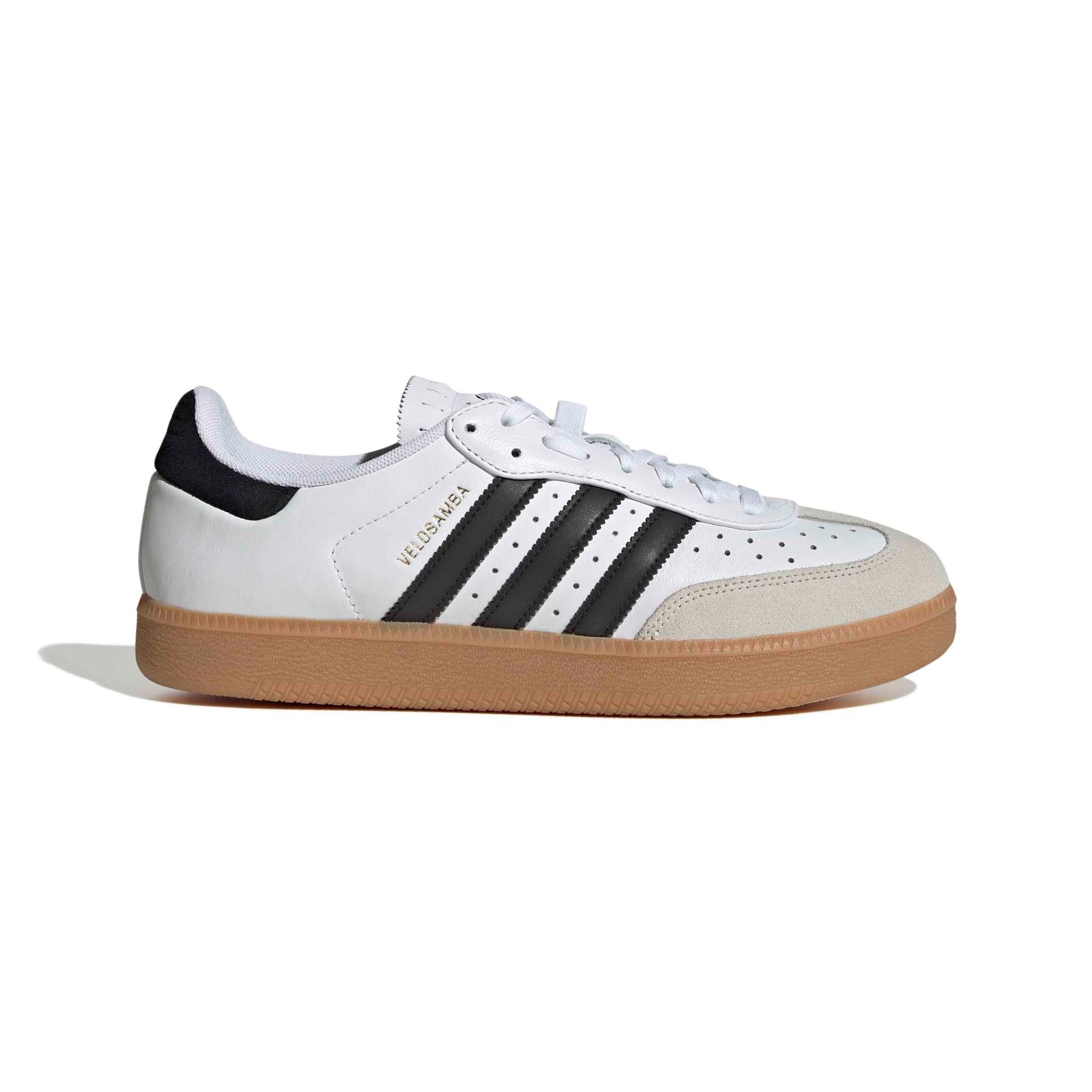 Velosamba Leather Cycling Shoes Cloud White / Core Black / Gold Metallic / UK 2.5 / EU 35.5