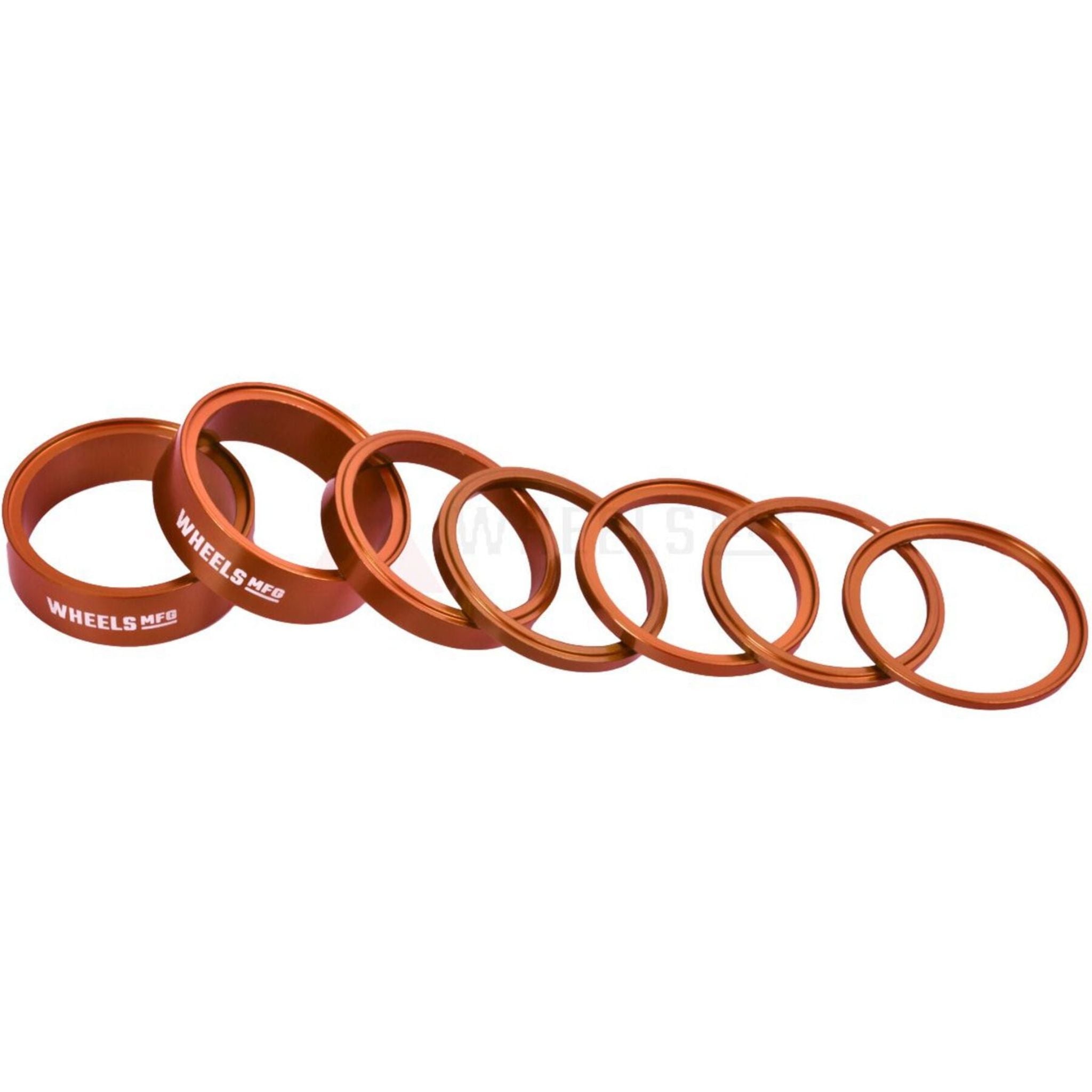 Wheels Manufacturing StackRight Headset Spacer Kit Orange / One size