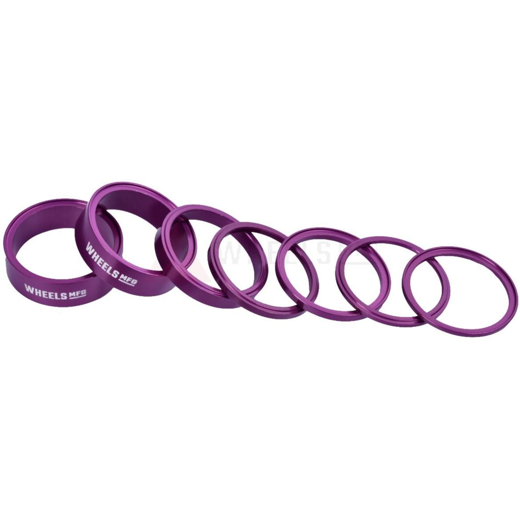 Wheels Manufacturing StackRight Headset Spacer Kit Purple / One size