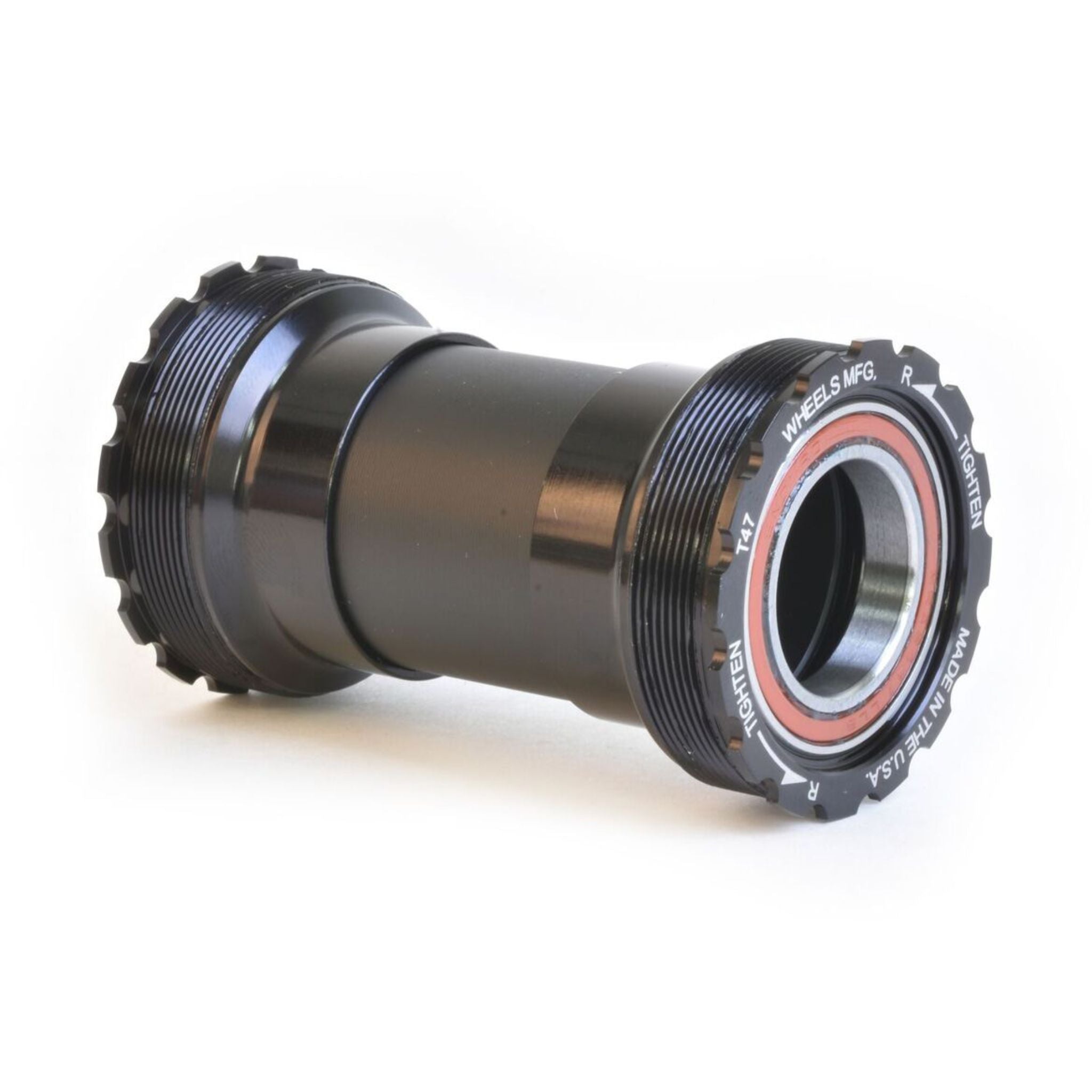 Wheels Manufacturing T47 Inboard Angular Contact Bottom Bracket For 30mm Cranks Black / 24 mm
