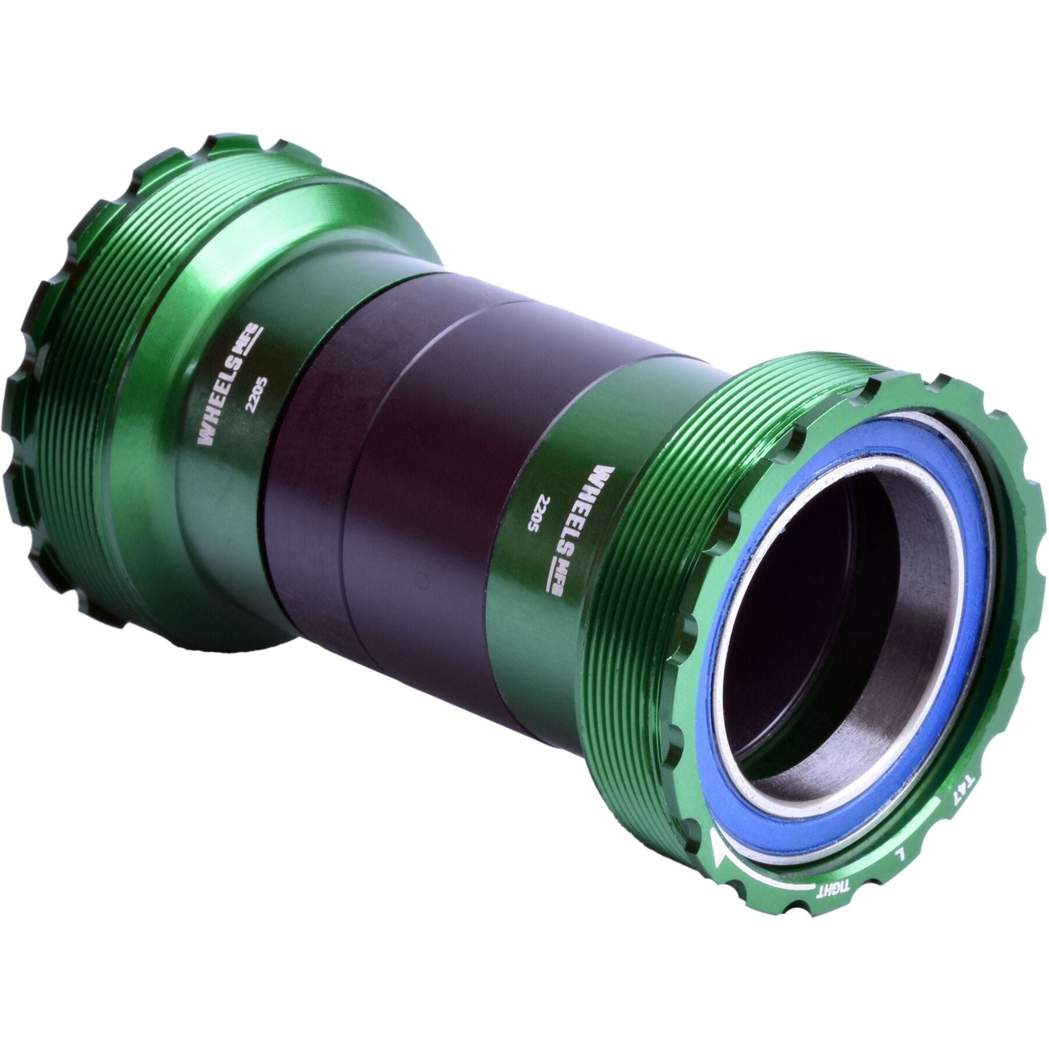 Wheels Manufacturing T47 Inboard Angular Contact Bottom Bracket For 30mm Cranks Green / 30 mm