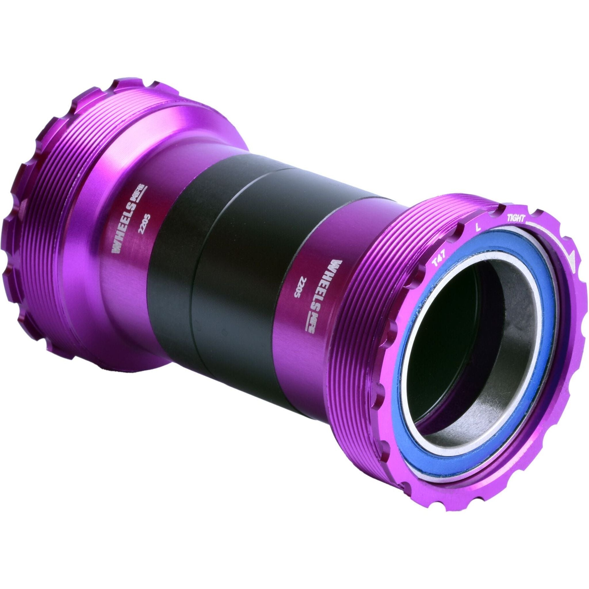 Wheels Manufacturing T47 Inboard Angular Contact Bottom Bracket For 30mm Cranks Purple / 30 mm