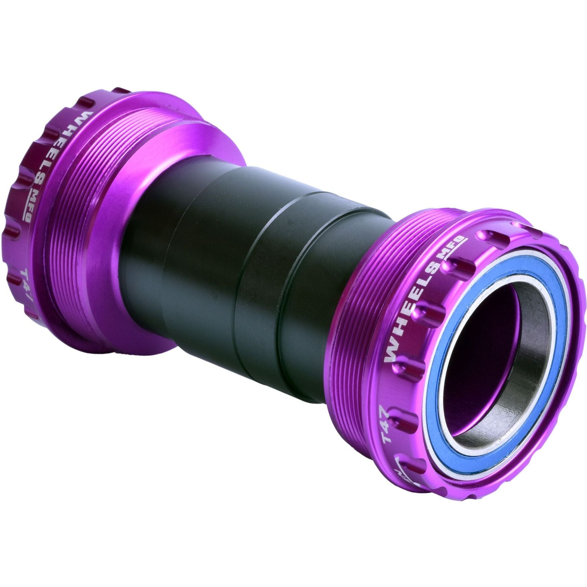Wheels Manufacturing T47 Outboard Angular Contact Bottom Bracket For 30mm Cranks Purple / 30 mm