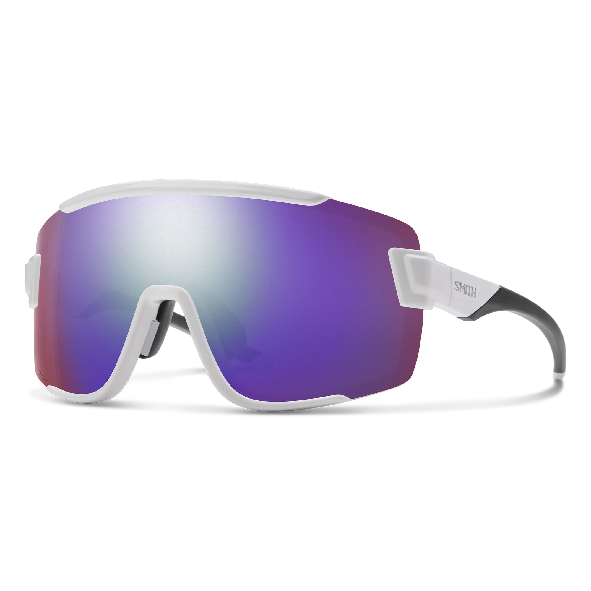 Wildcat Glasses White / ChromaPop Violet Mirror