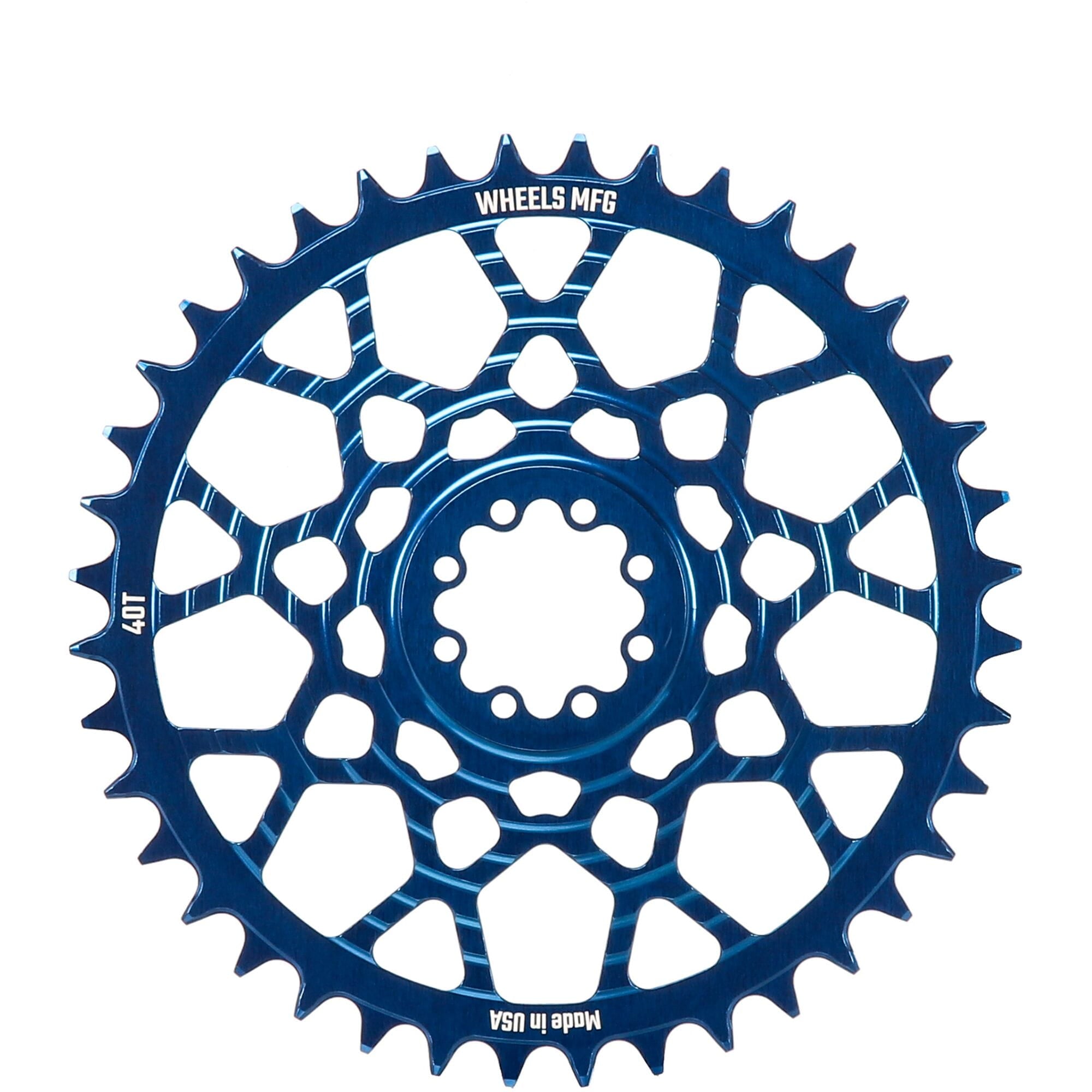Wheels Manufacturing SRAM Direct Mount 8-Bolt Gravel Chainring - Blue