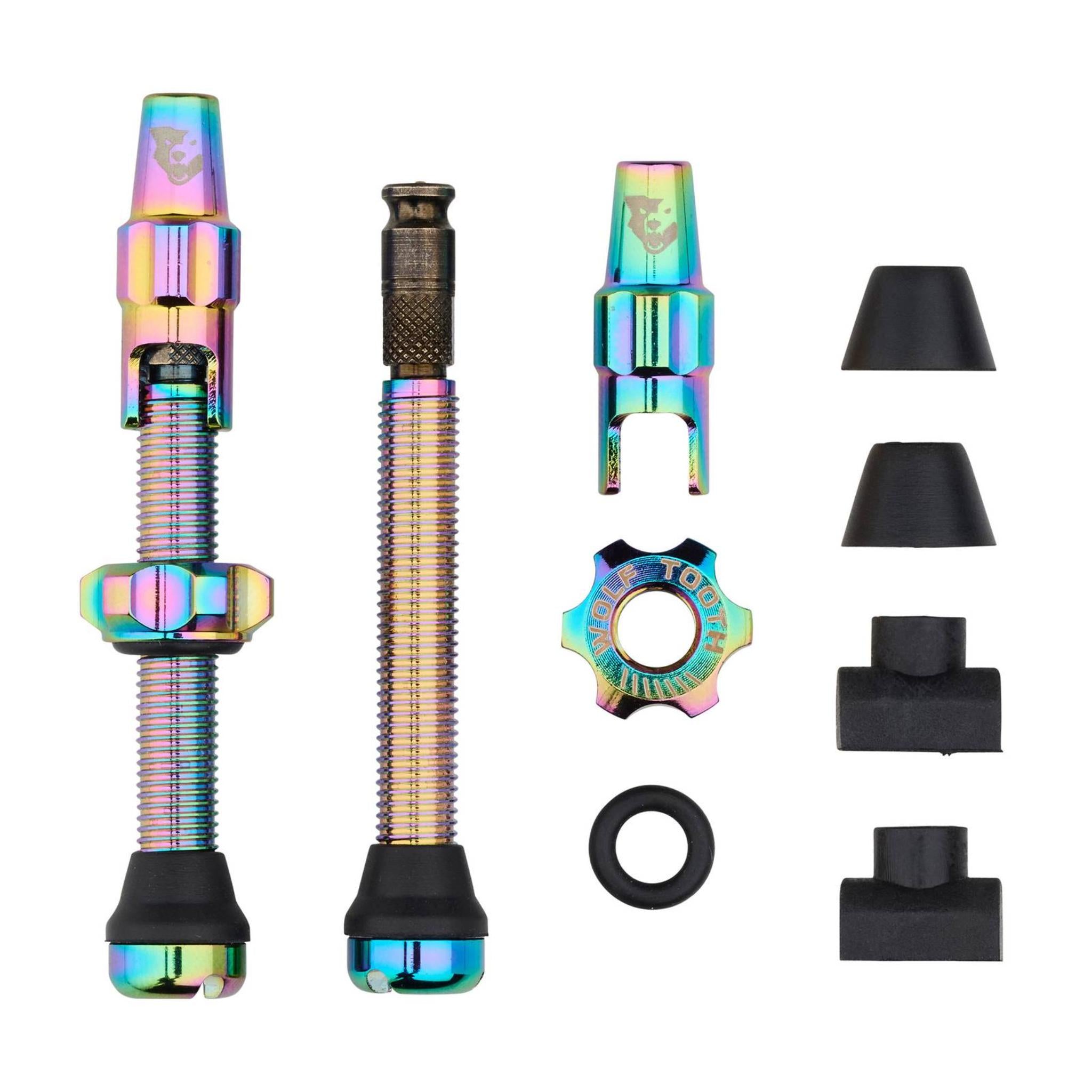 Wolf Tooth Tubeless Valve Stem Kit for Clik Valve Oil Slick / 44mm